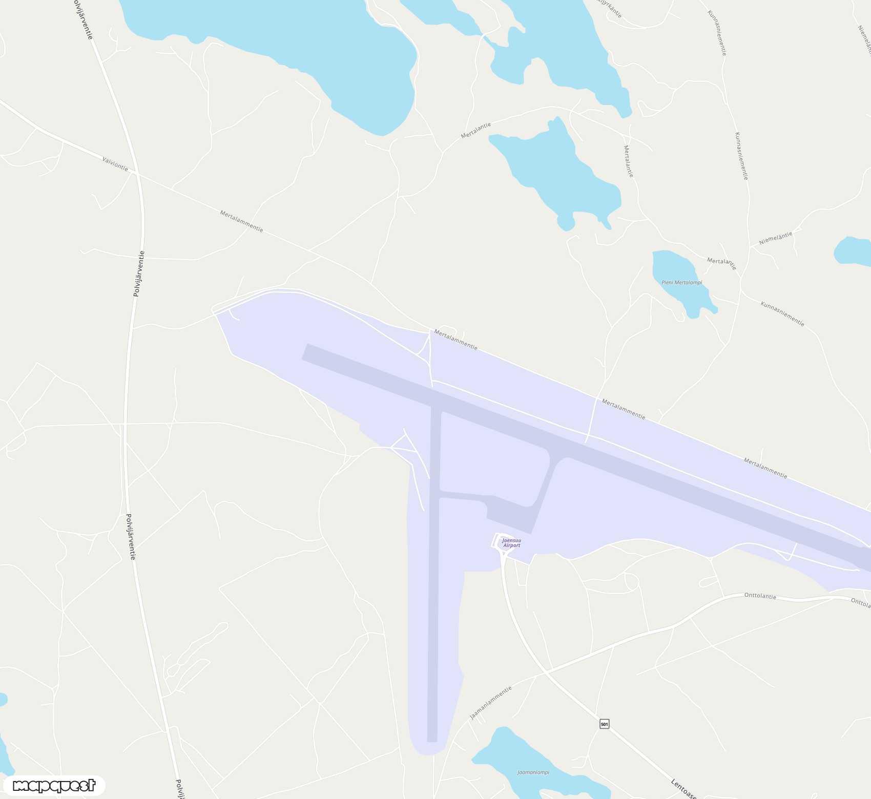 Carte de Joensuu <span>airport (JOE)</span>