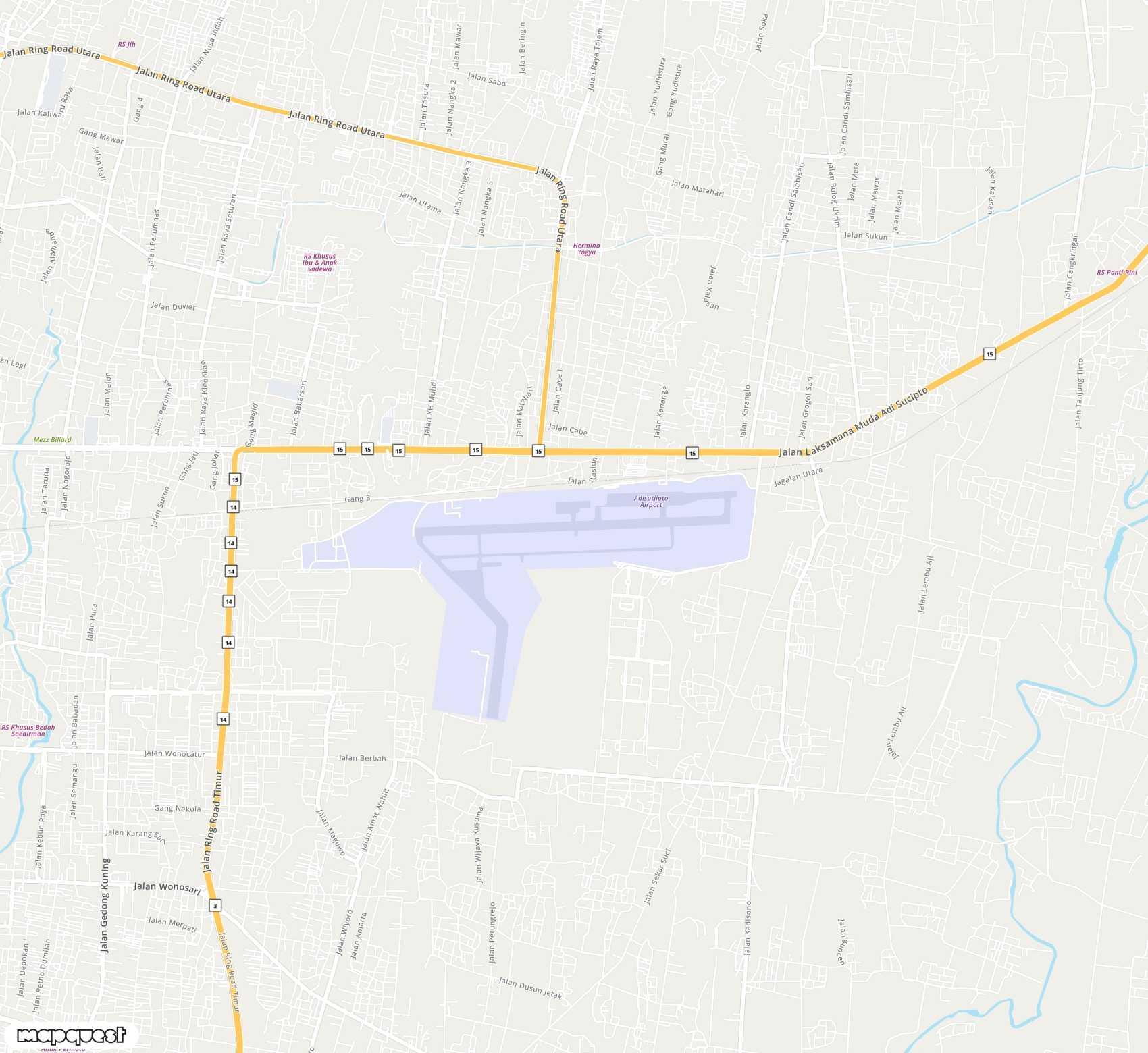 Carte de Adisutjipto <span>airport (JOG)</span>