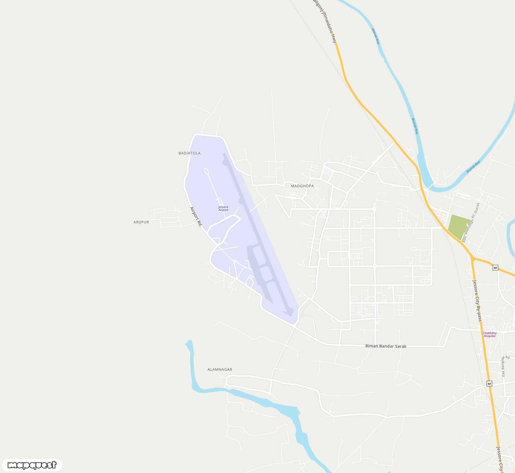 Carte de Jessore <span>airport (JSR)</span>