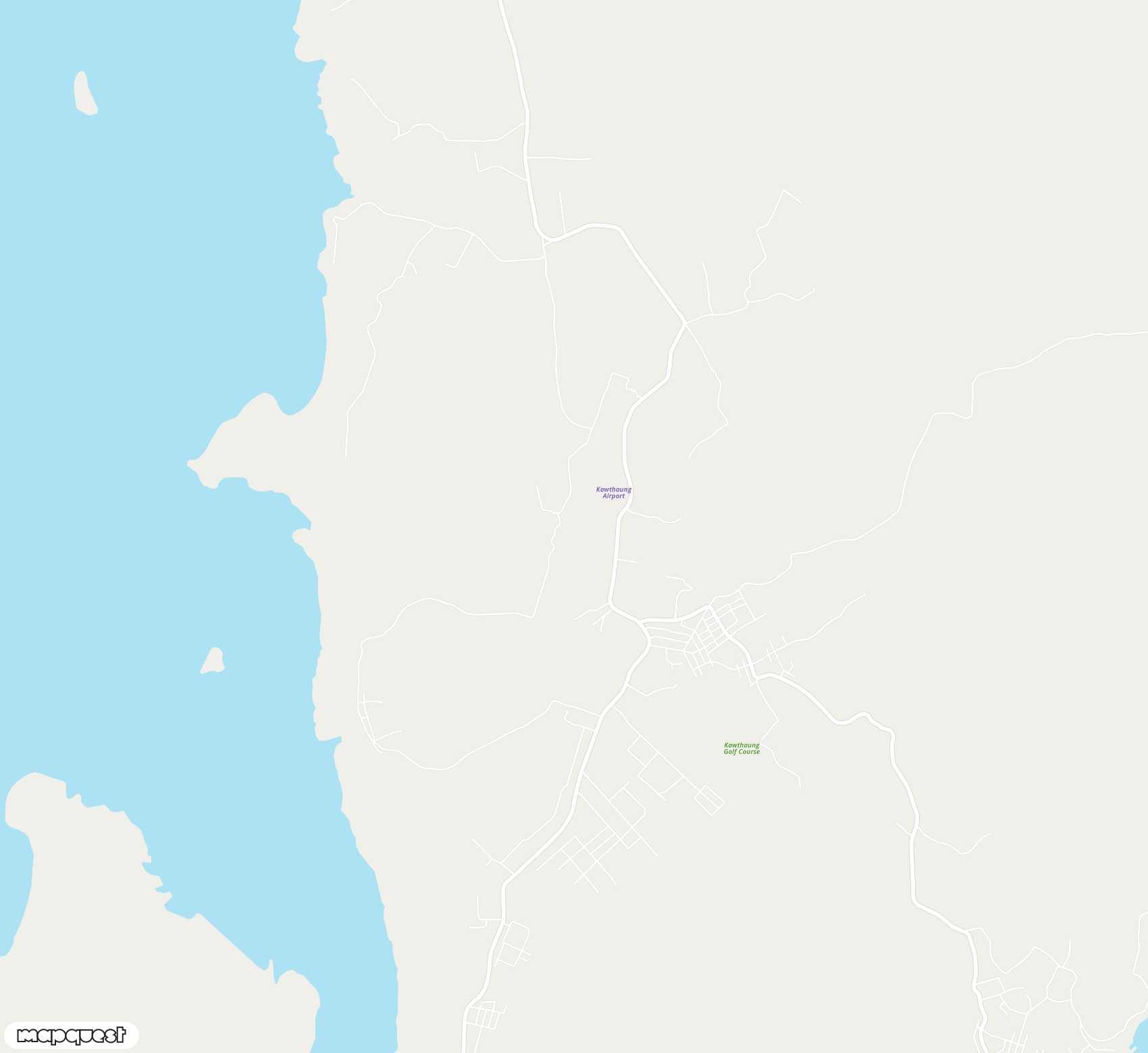 Carte de Kawthoung <span>airport (KAW)</span>