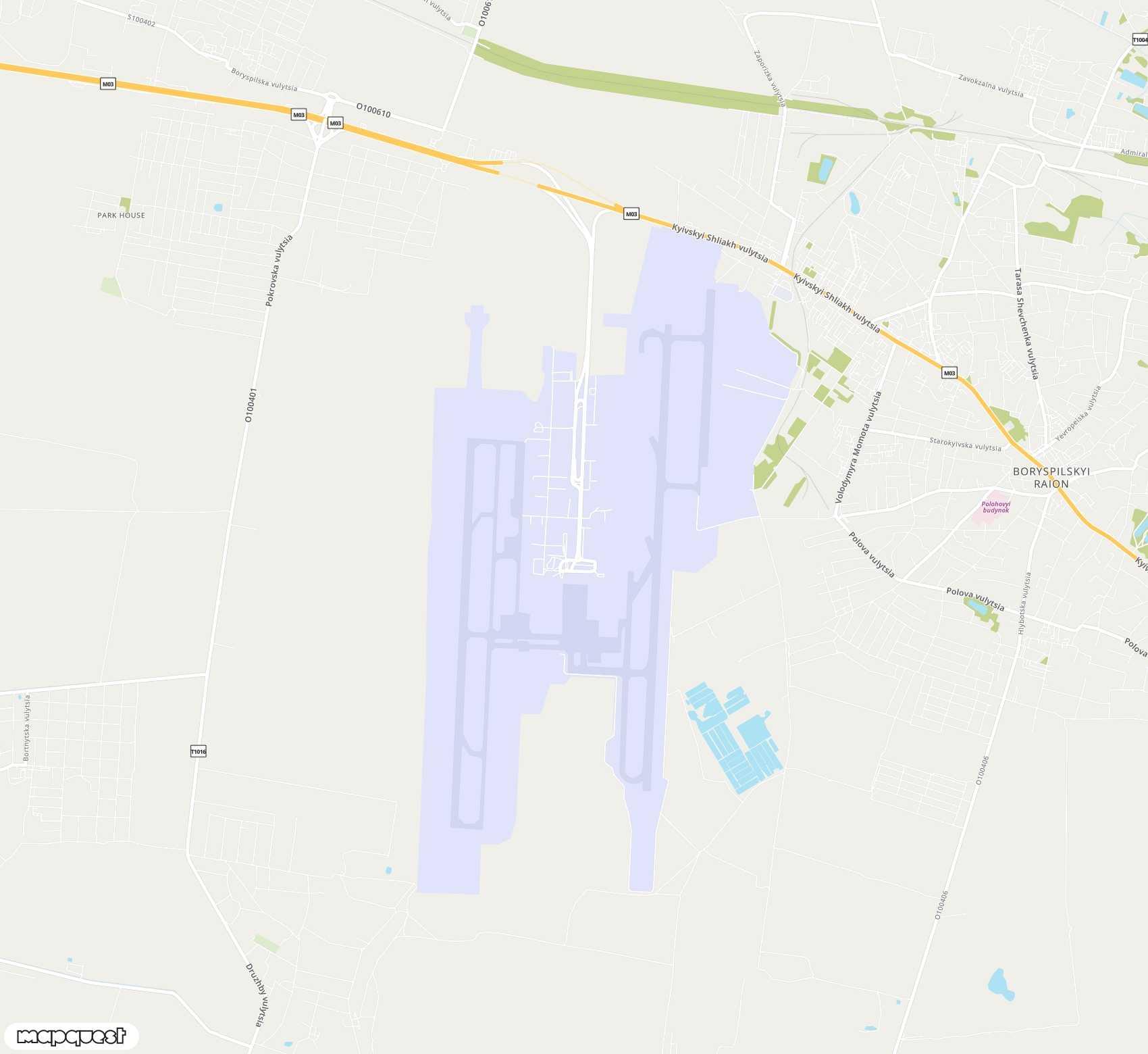 Carte de Boryspil <span>international airport (KBP)</span>