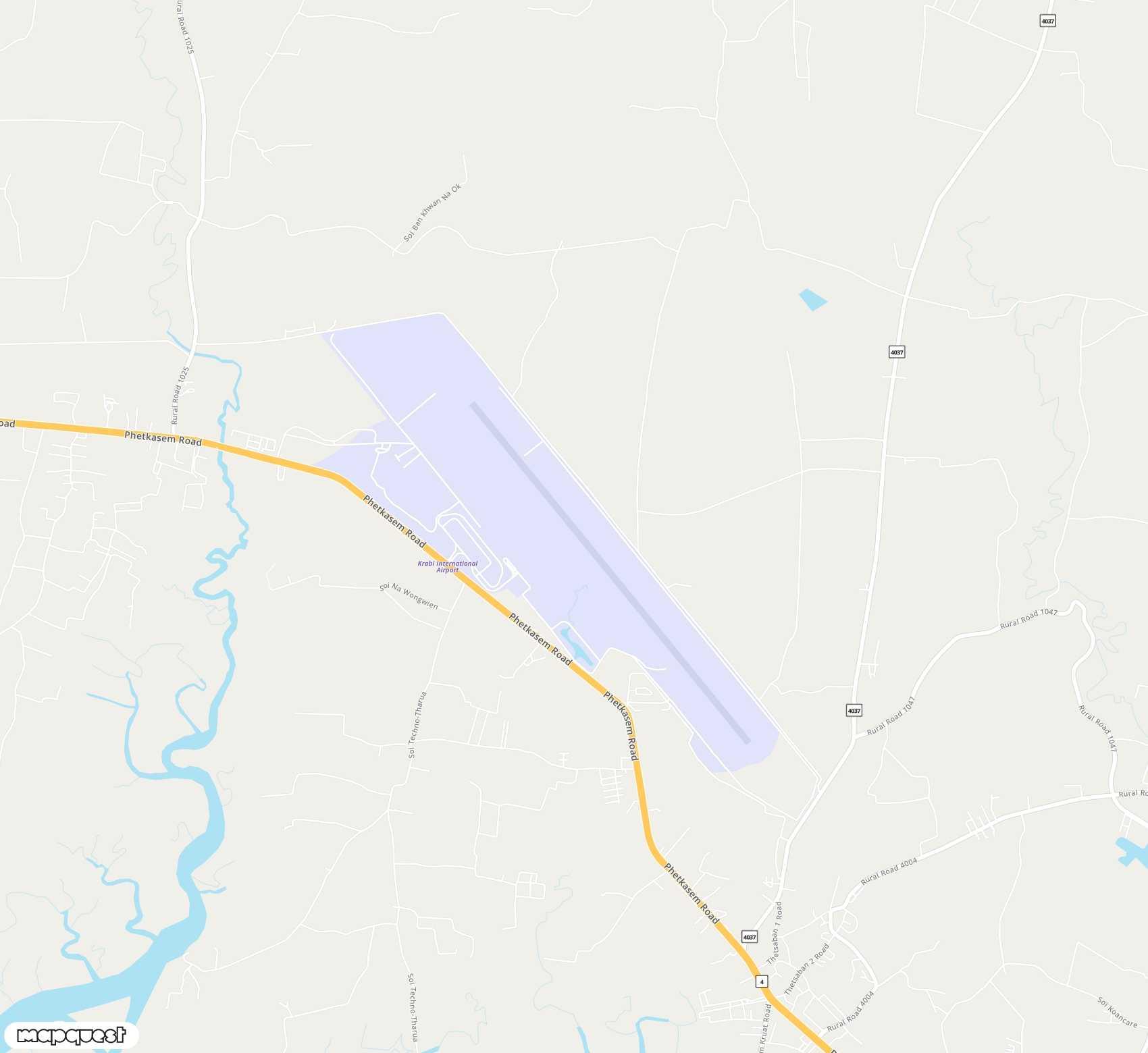 Carte de Krabi <span>airport (KBV)</span>