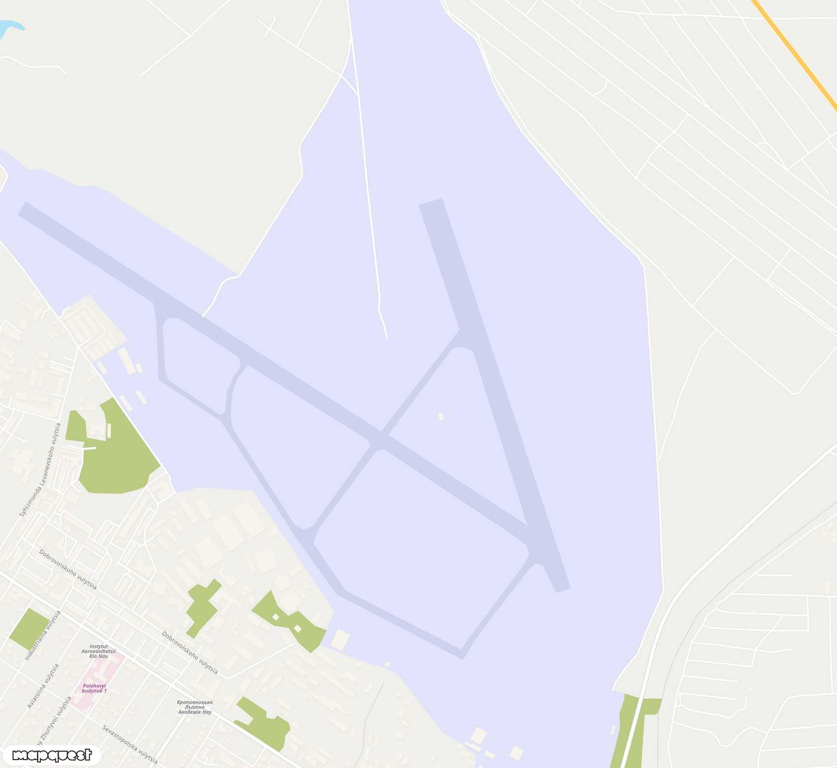 Carte de <span>Aérodrome de </span>Kirovograd<span>(KGO)</span>