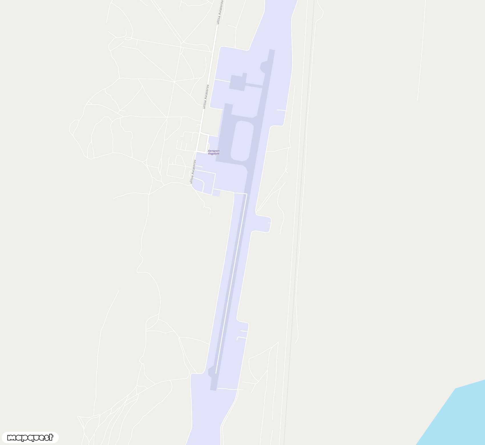 Carte de Kogalym <span>airport (KGP)</span>