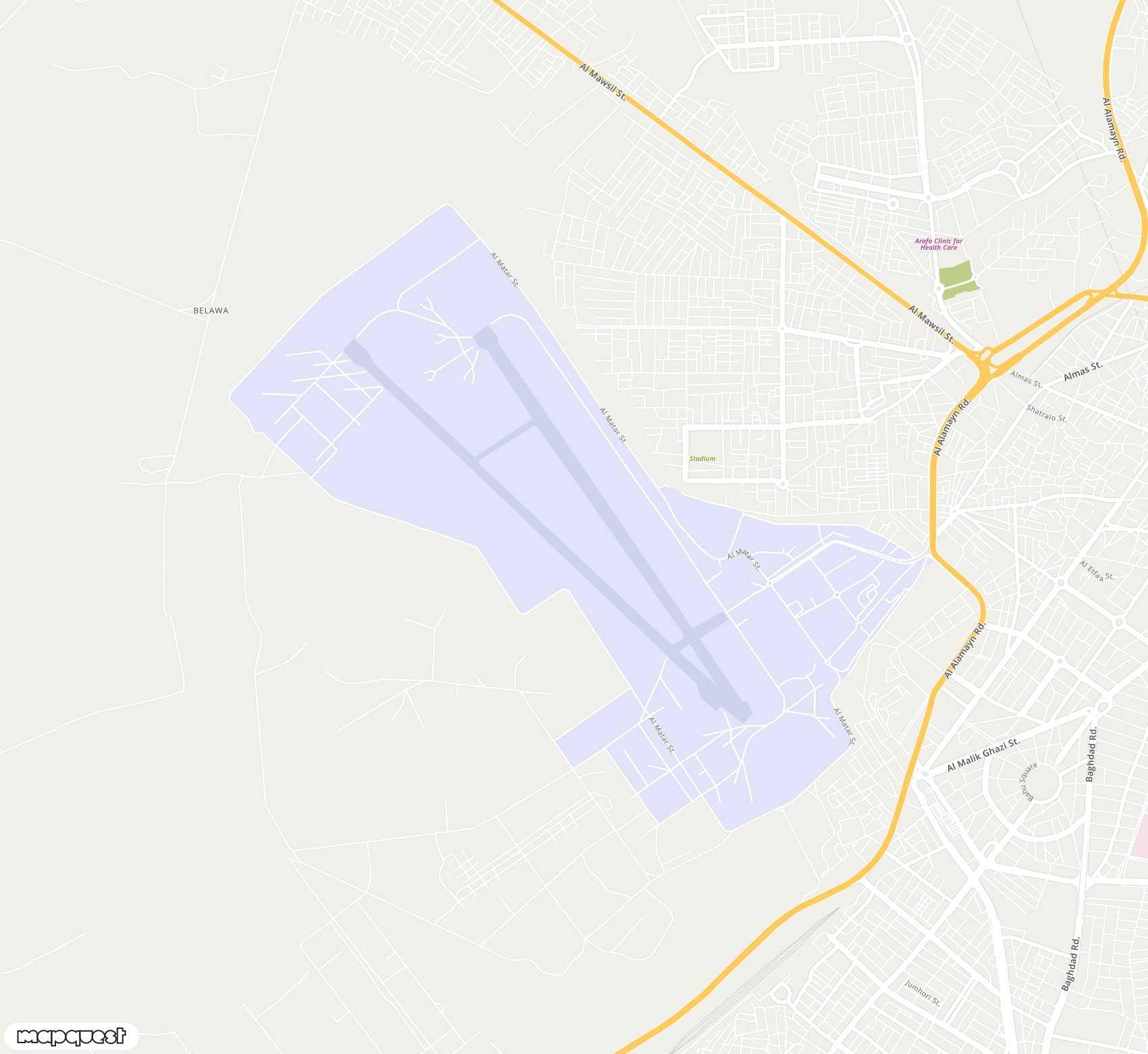 Carte de Kirkuk Air Base <span>airport (KIK)</span>