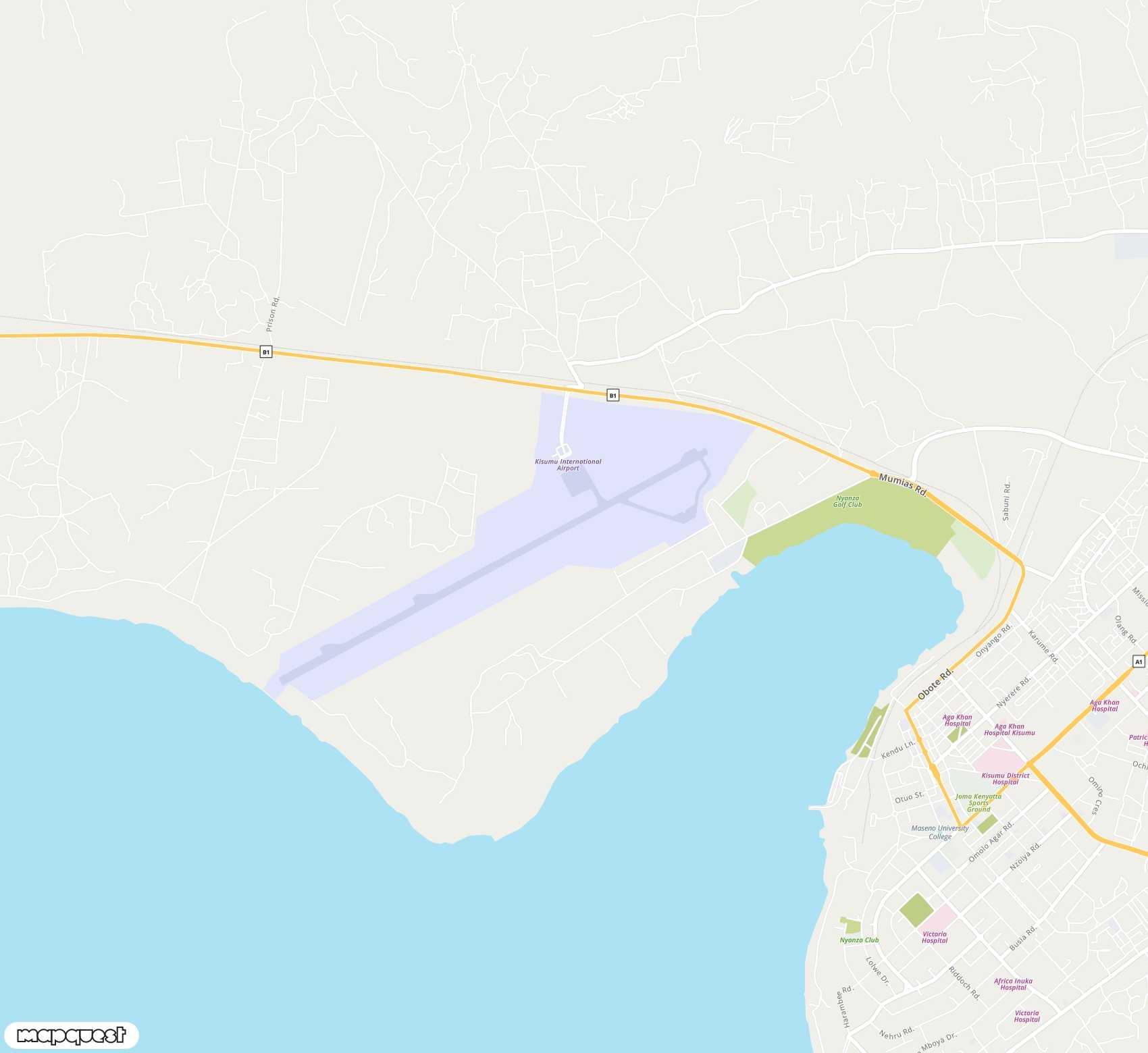 Carte de Kisumu <span>airport (KIS)</span>