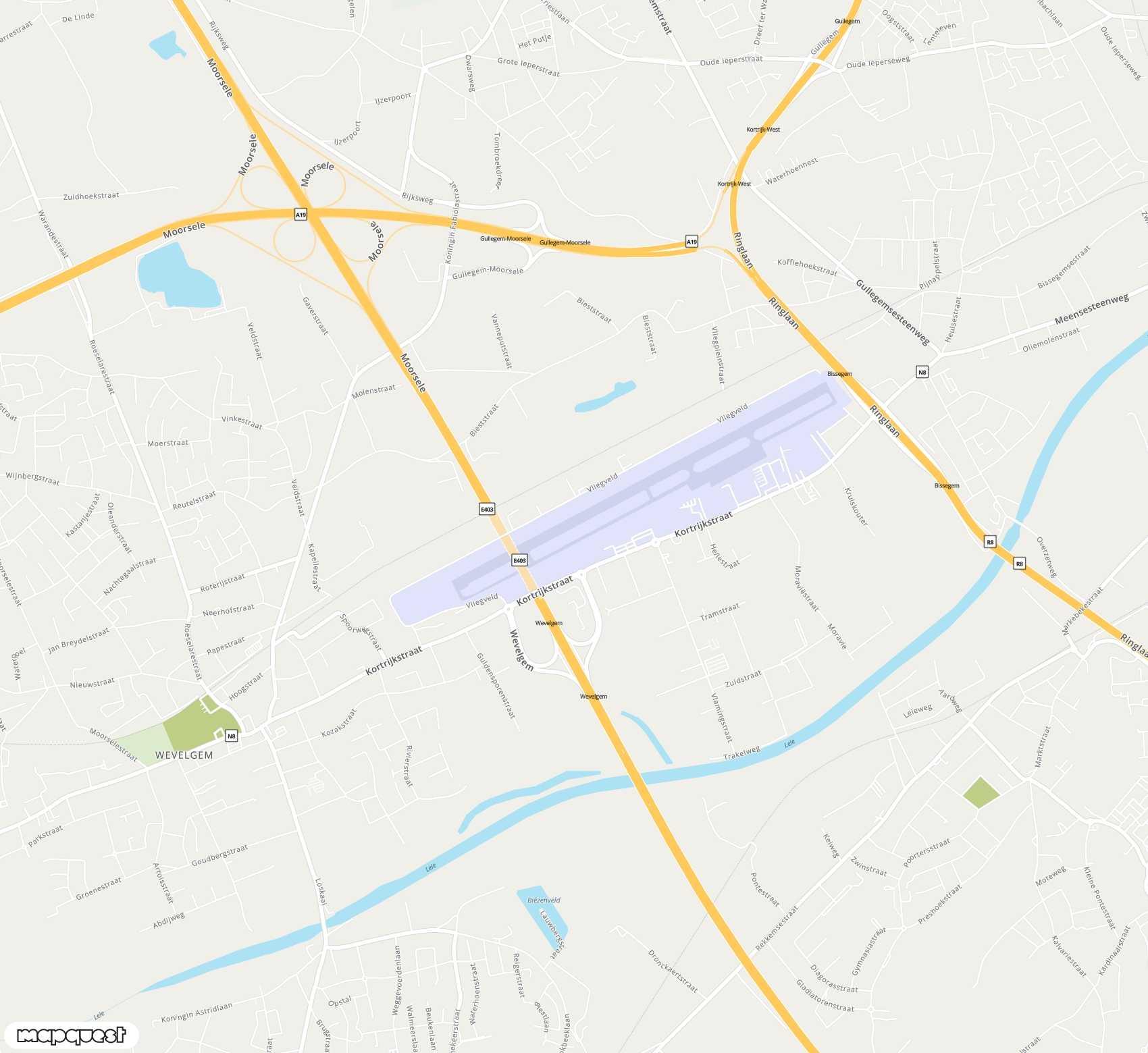 Carte de Wevelgem <span>airport (KJK)</span>