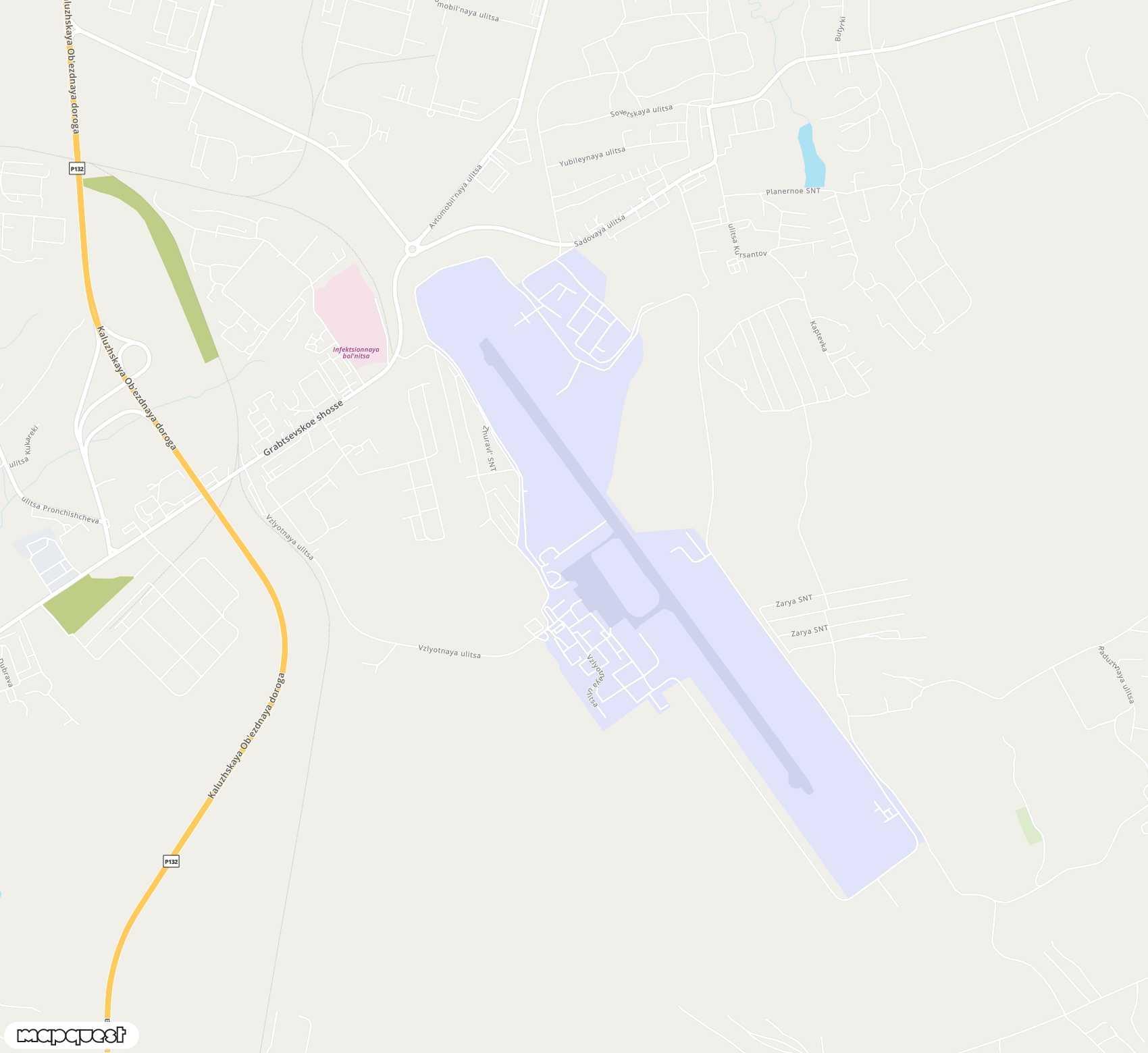 Carte de <span>Aéroport de </span>Grabtsevo<span>(KLF)</span>