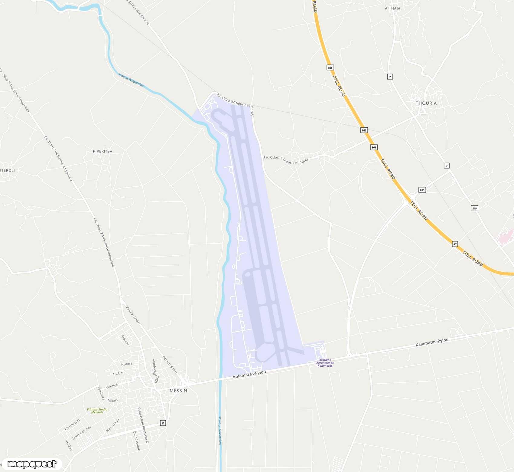 Carte de Kalamata <span>airport (KLX)</span>