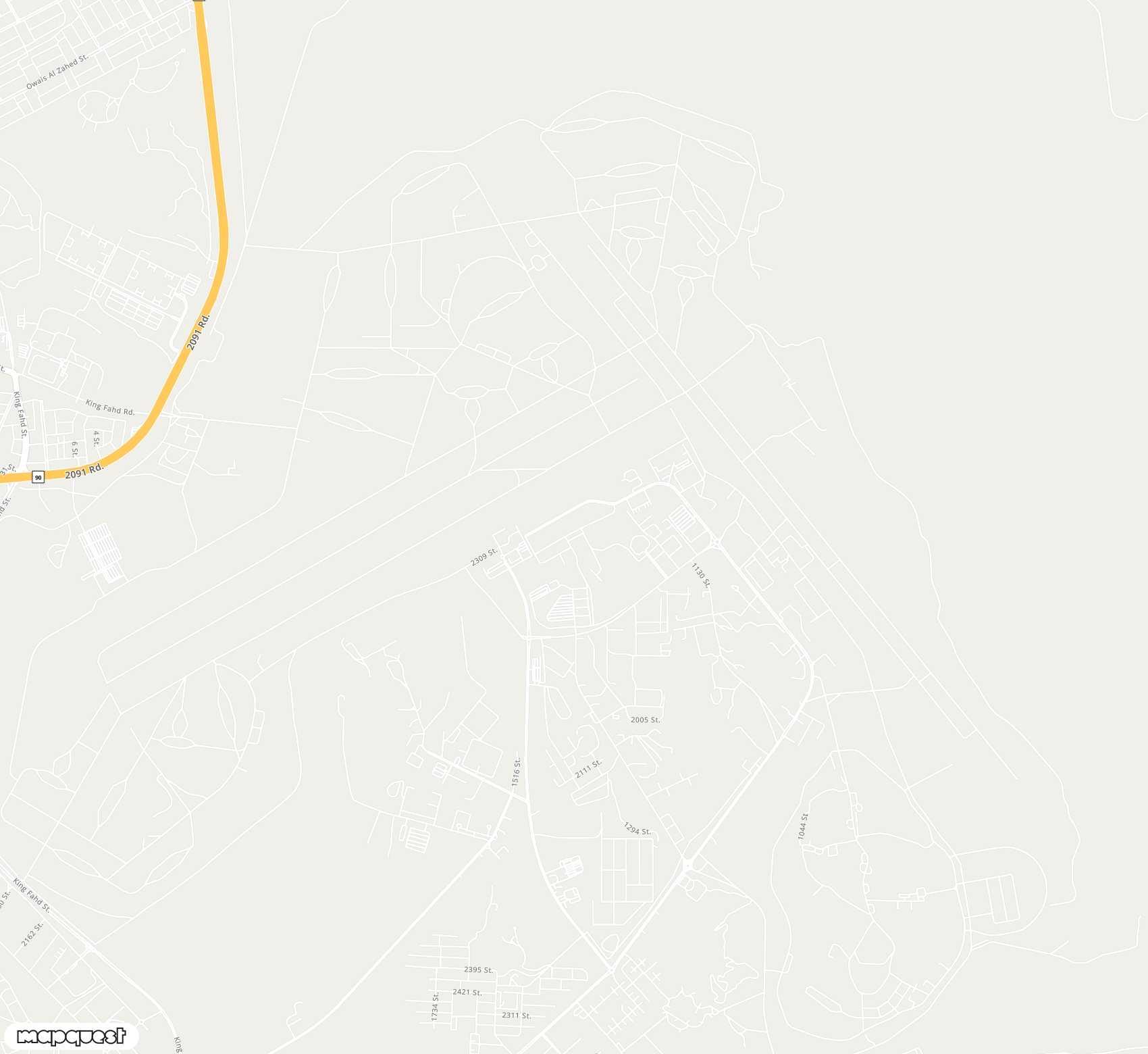 Carte de King Khalid Air Base <span>airport (KMX)</span>
