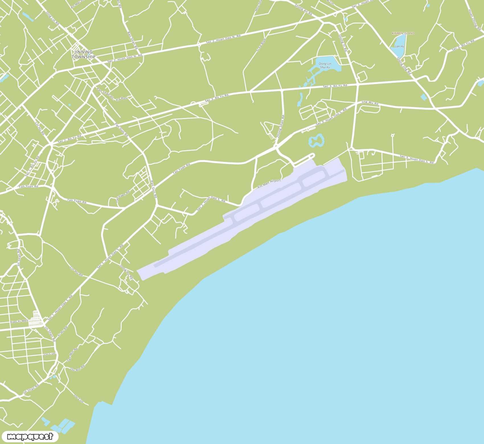 Carte de Kinmen <span>airport (KNH)</span>