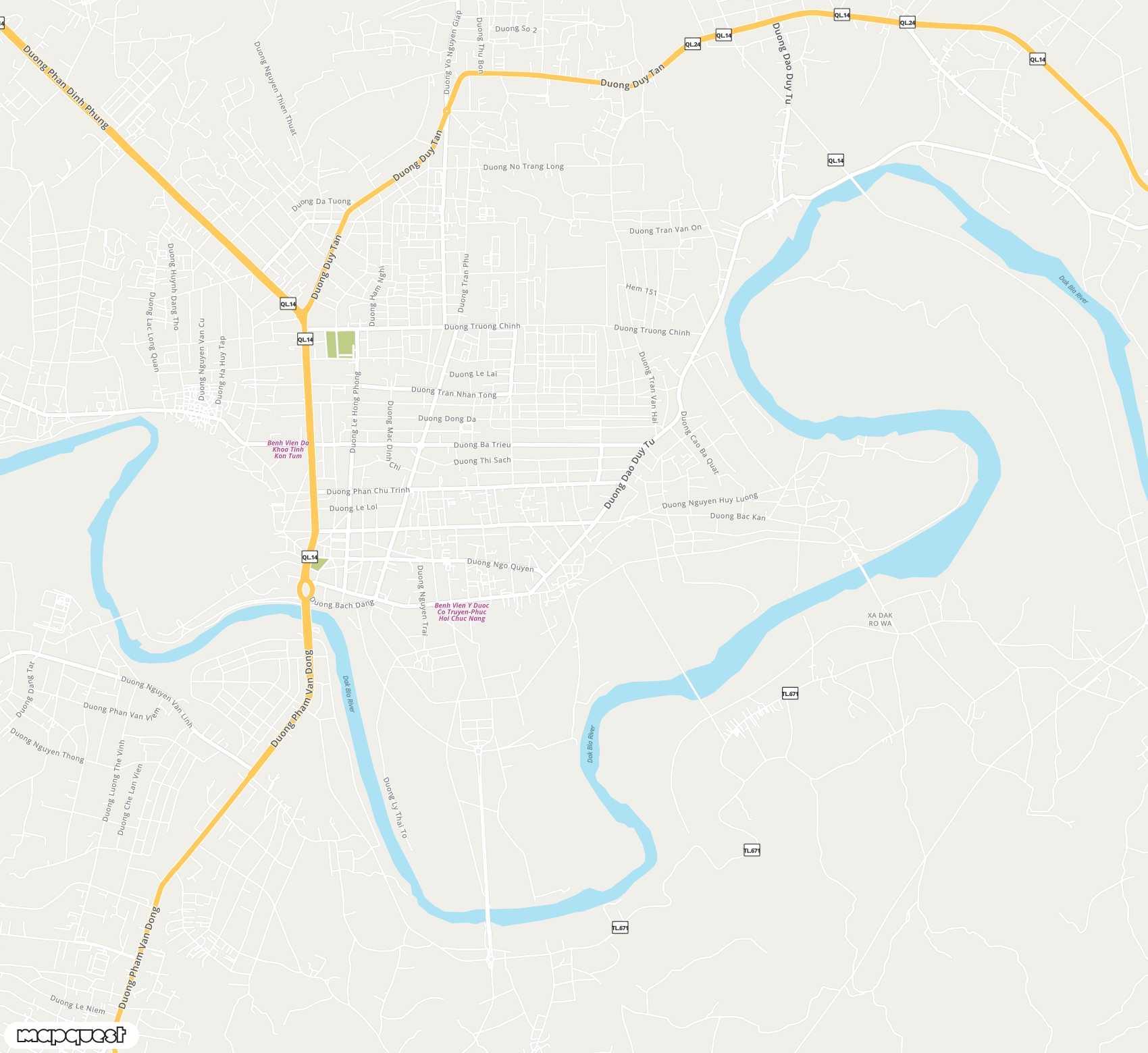 Carte de Kontum <span>airport (KON)</span>