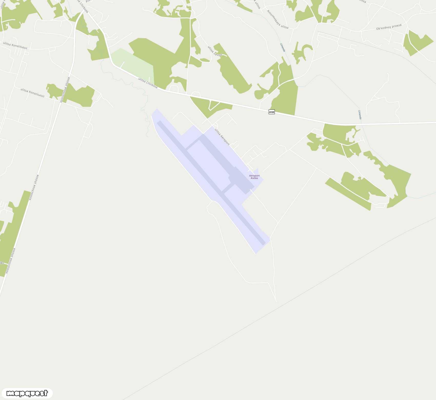 Carte de <span>Aéroport de </span>Kotlas<span>(KSZ)</span>