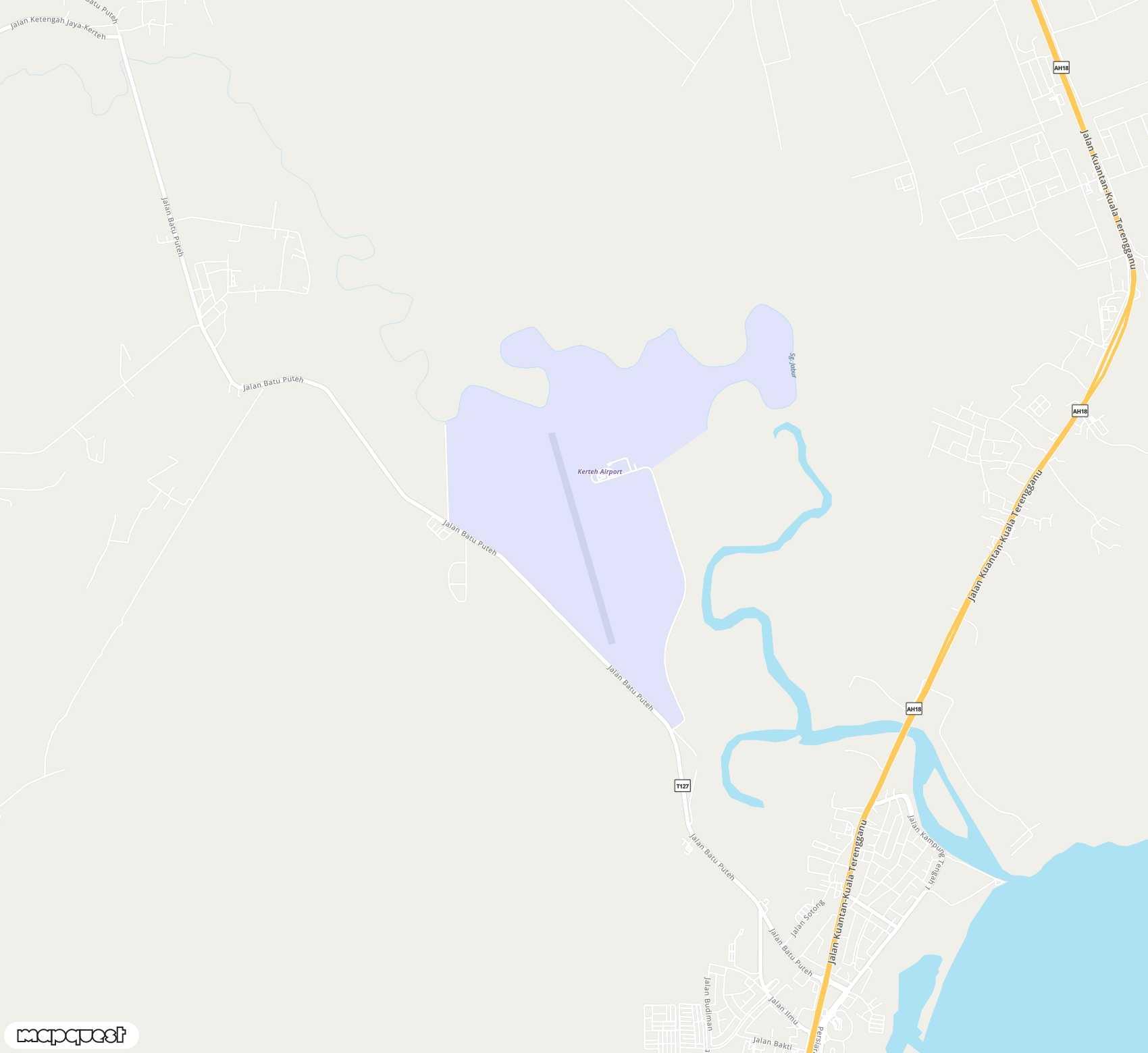 Carte de <span>Aéroport de </span>Kerteh<span>(KTE)</span>