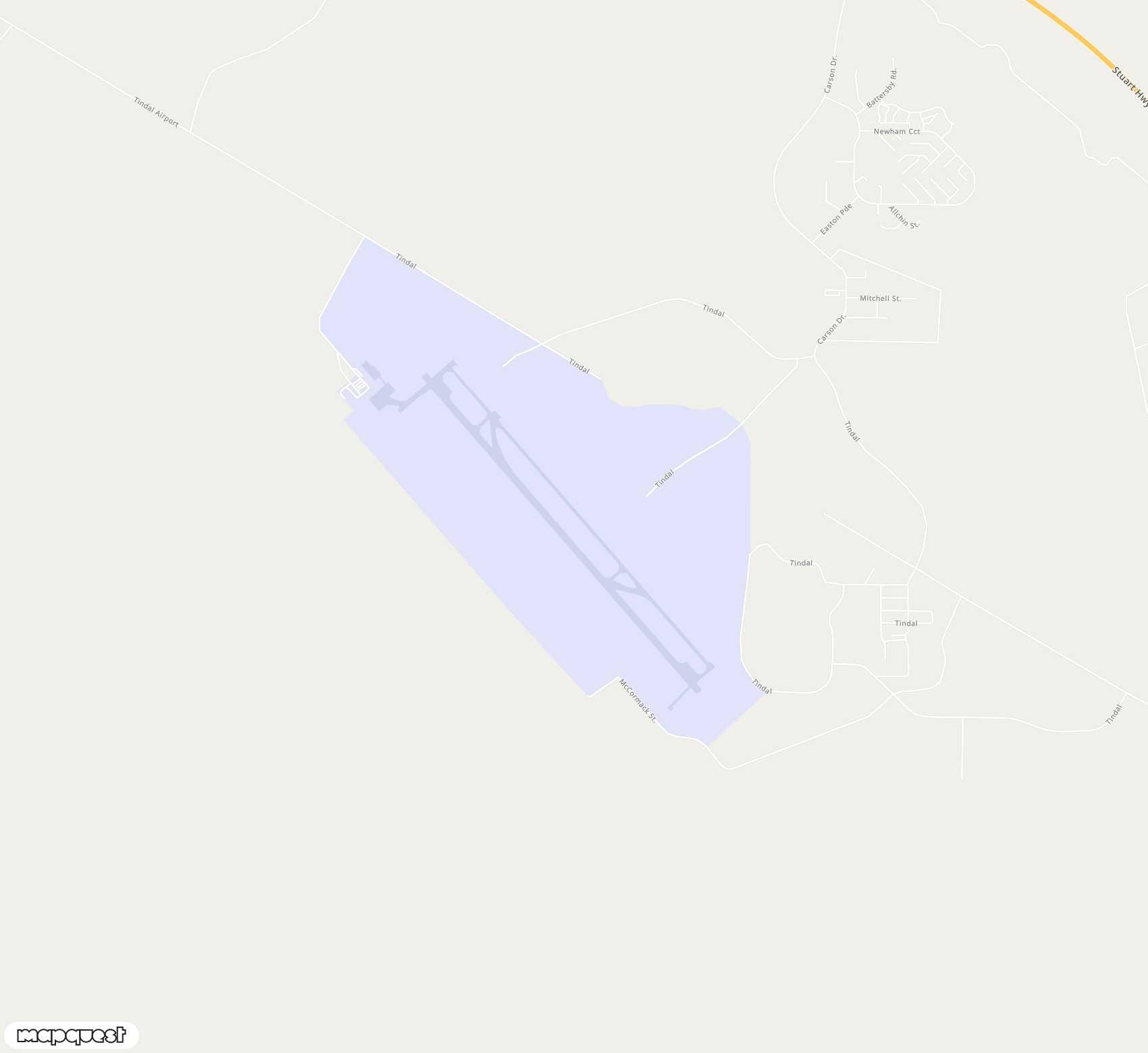 Carte de <span>Aéroport de </span>Tindal<span>(KTR)</span>