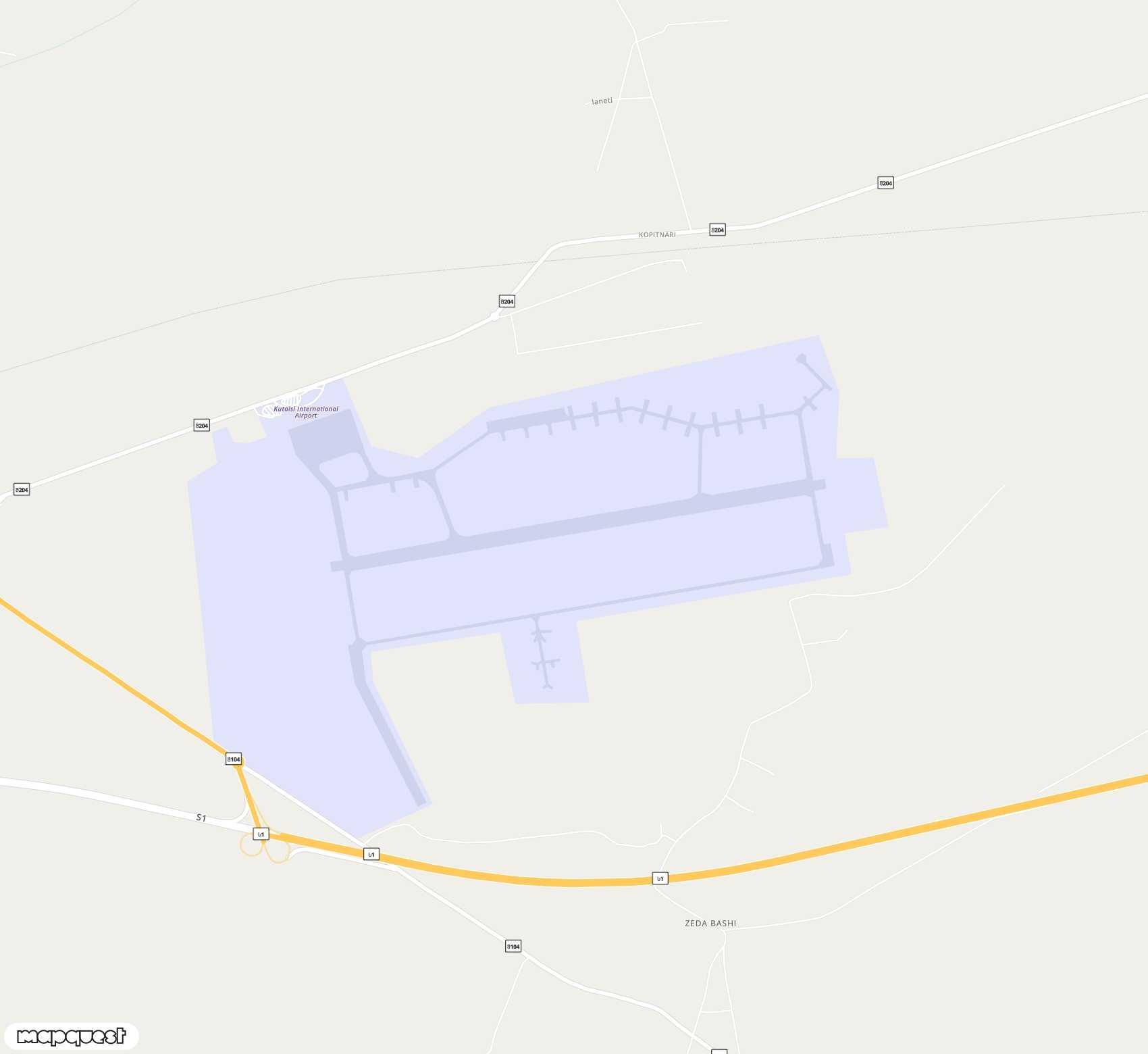 Carte de <span>Aéroport de </span>David the Builder Kutaisi<span>(KUT)</span>