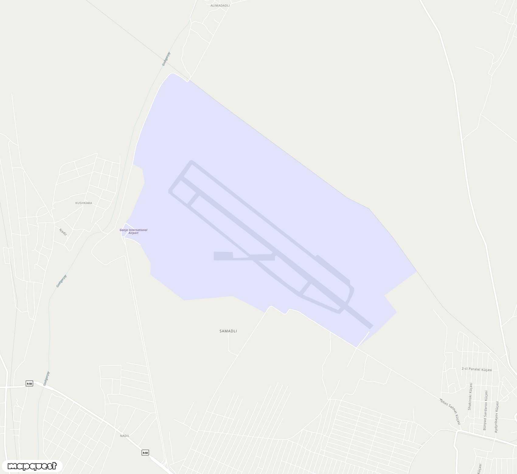 Carte de <span>Aéroport de </span>Ganja<span>(KVD)</span>