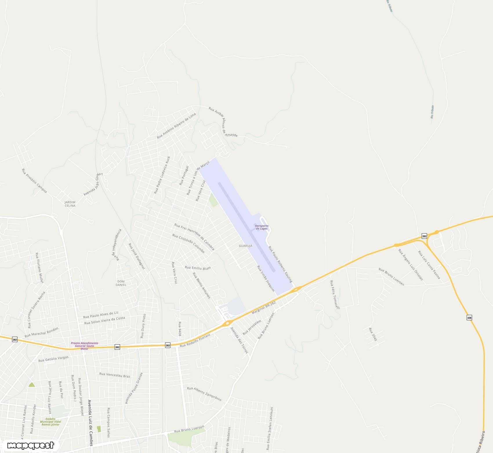 Carte de Lages <span>airport (LAJ)</span>