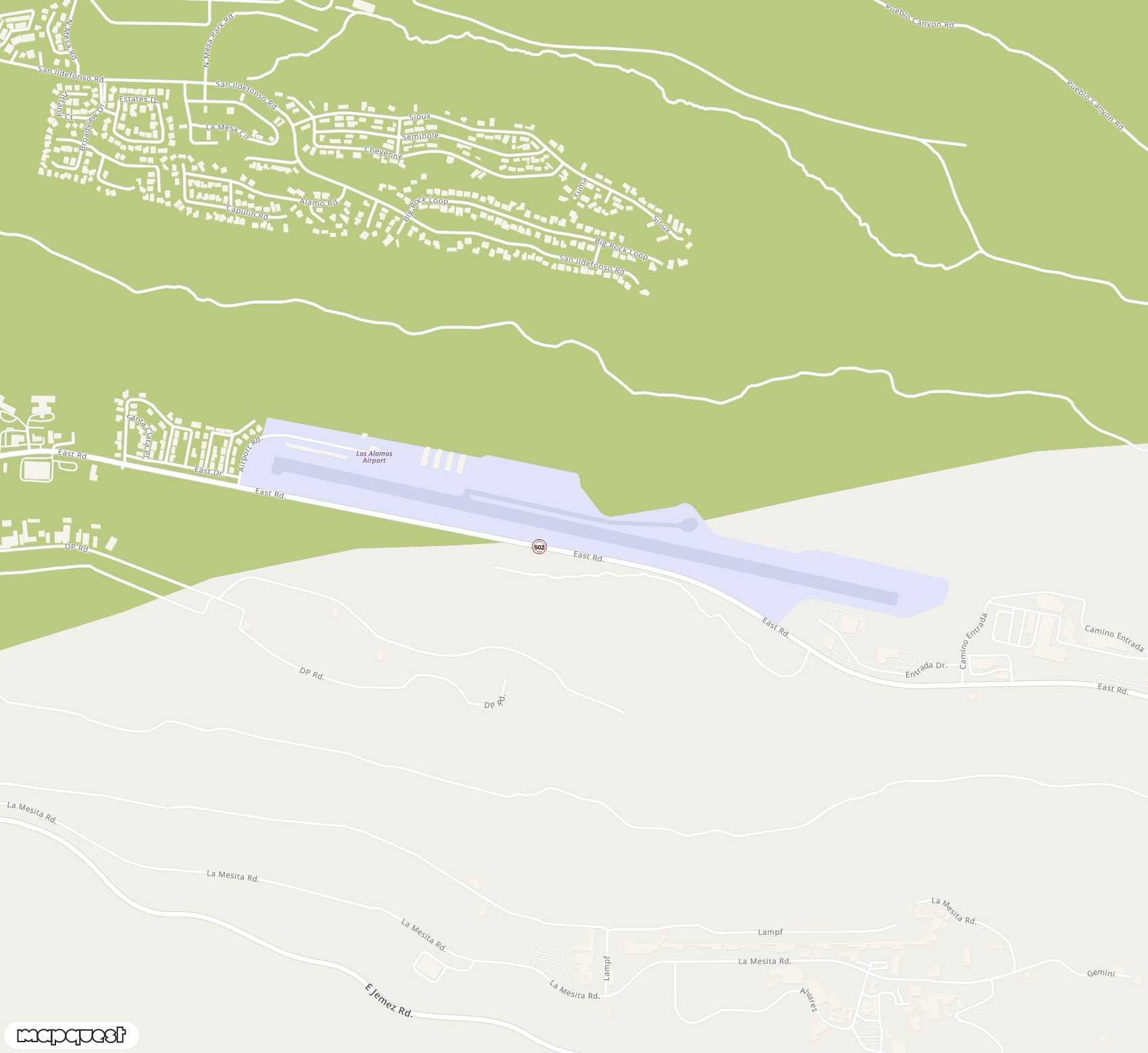 Carte de <span>Aérodrome de </span>Los Alamos<span>(LAM)</span>