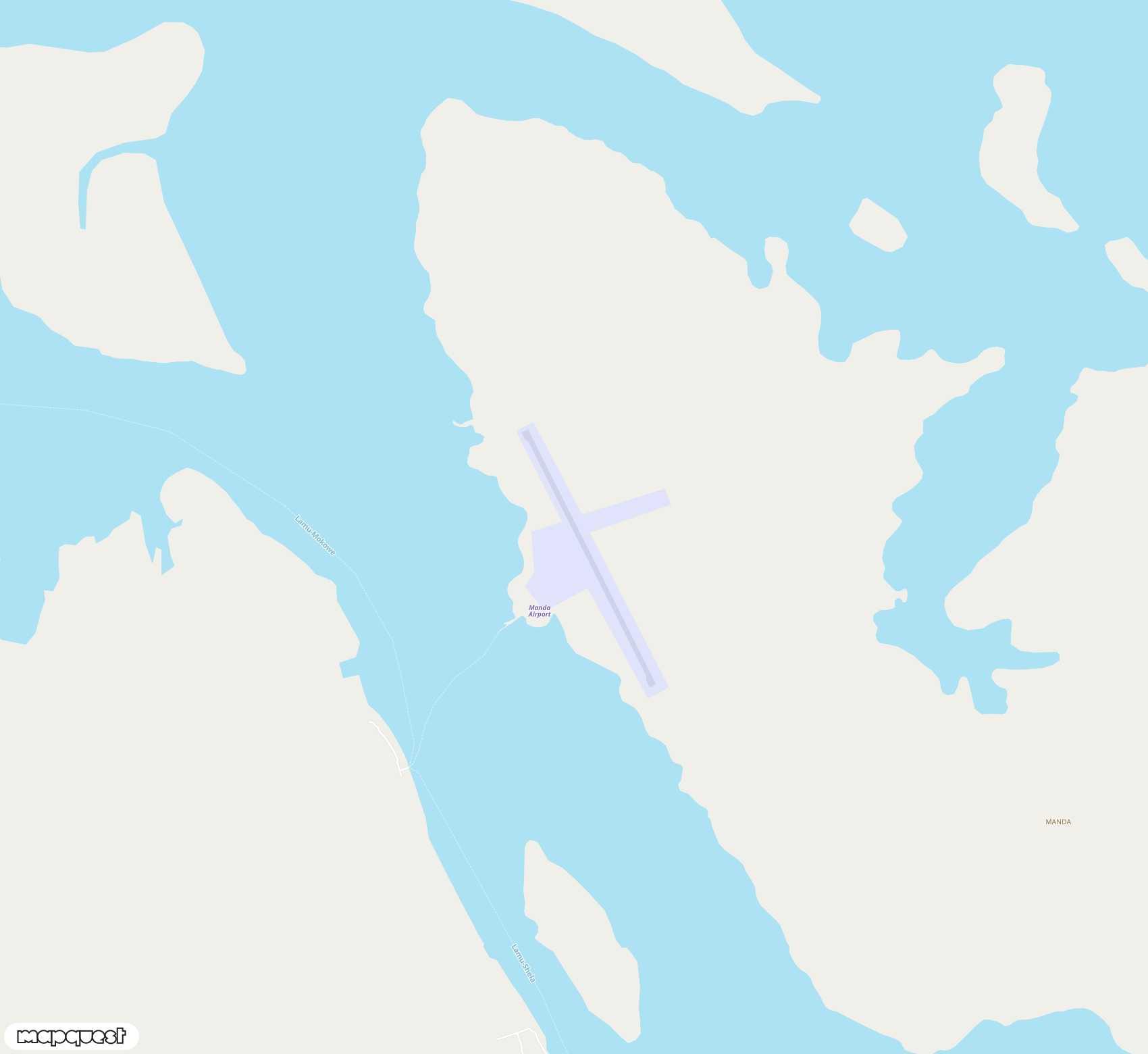 Carte de Manda Airstrip <span>airport (LAU)</span>