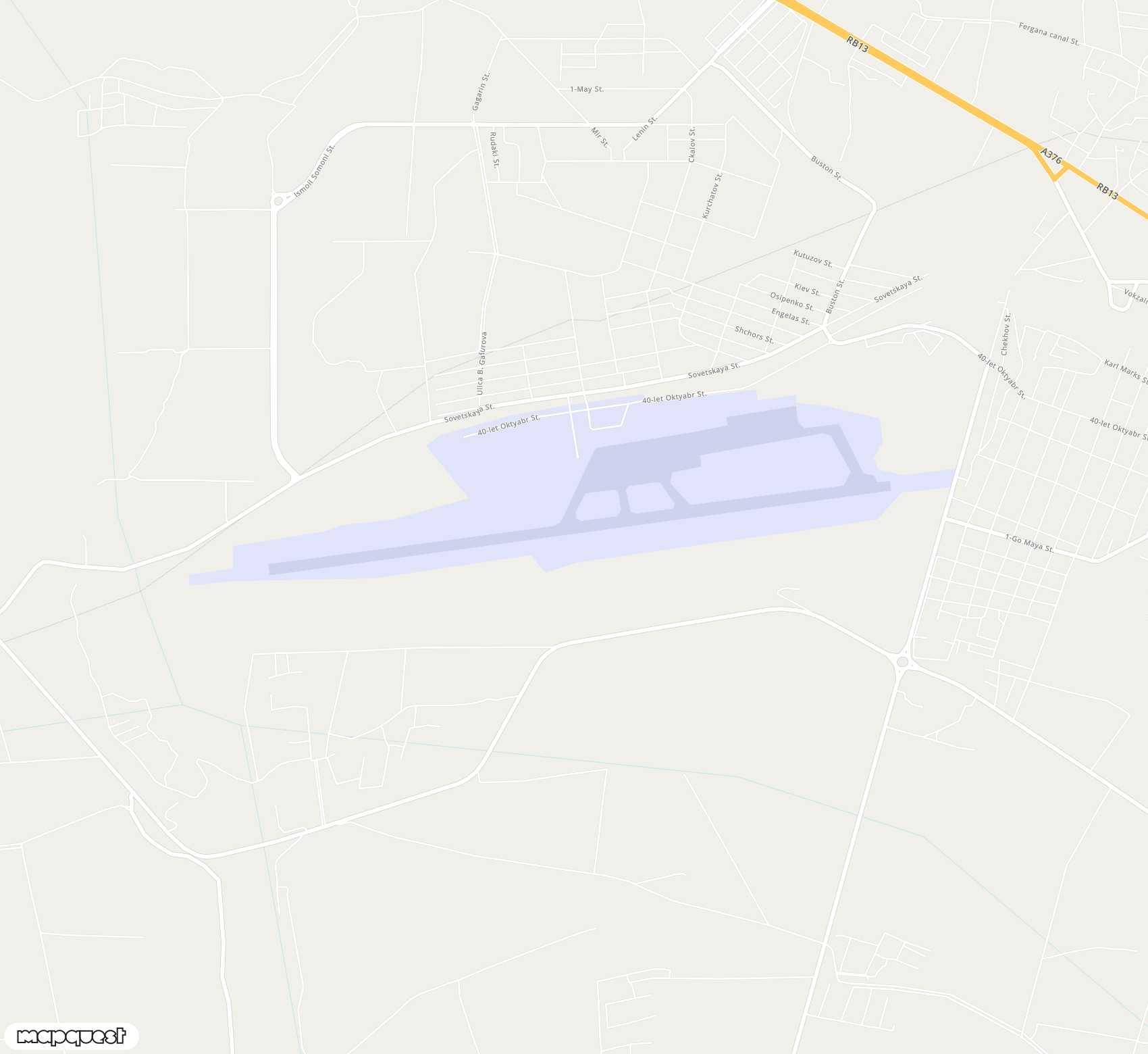 Carte de Khujand <span>airport (LBD)</span>