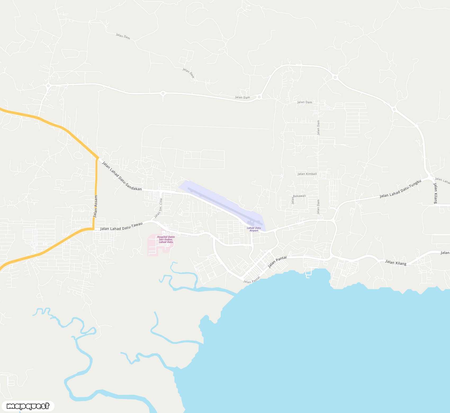 Carte de <span>Aéroport de </span>Lahad Datu<span>(LDU)</span>