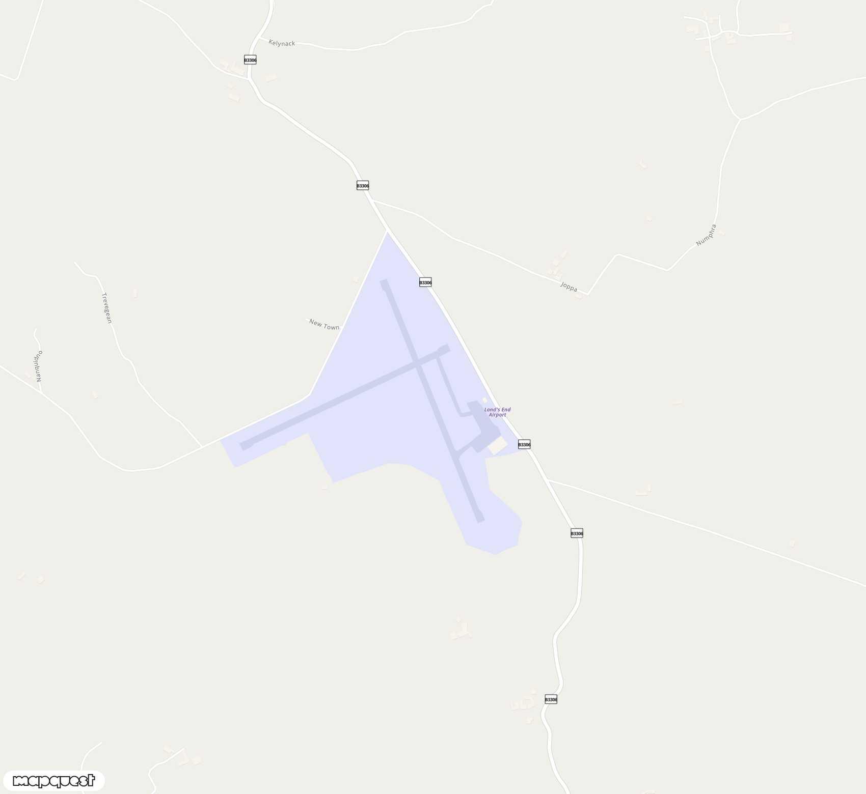 Carte de Land's End <span>airfield (LEQ)</span>