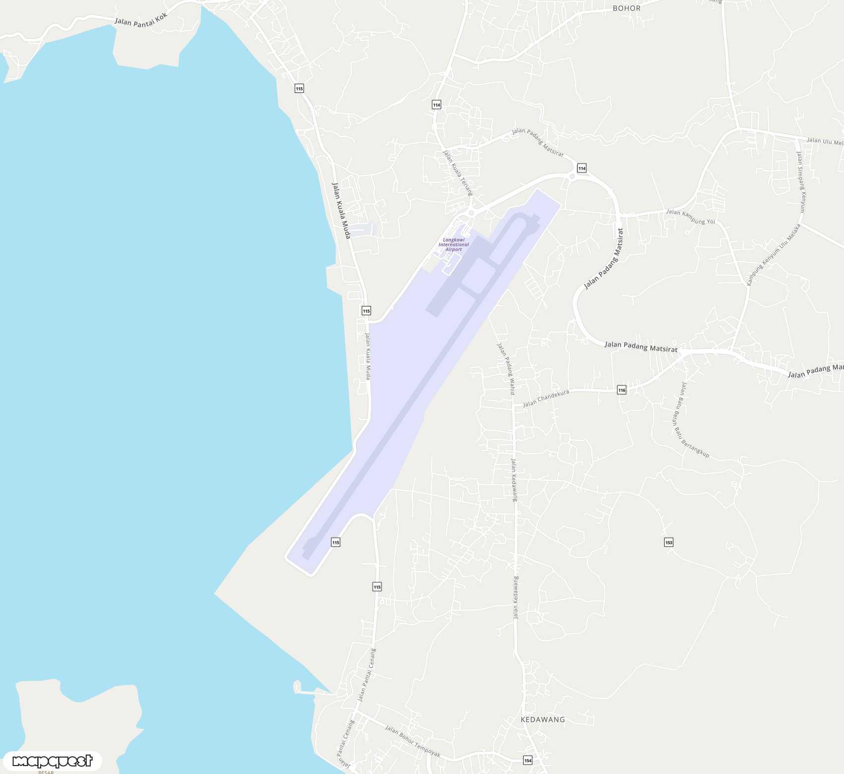 Carte de Langkawi <span>airport (LGK)</span>
