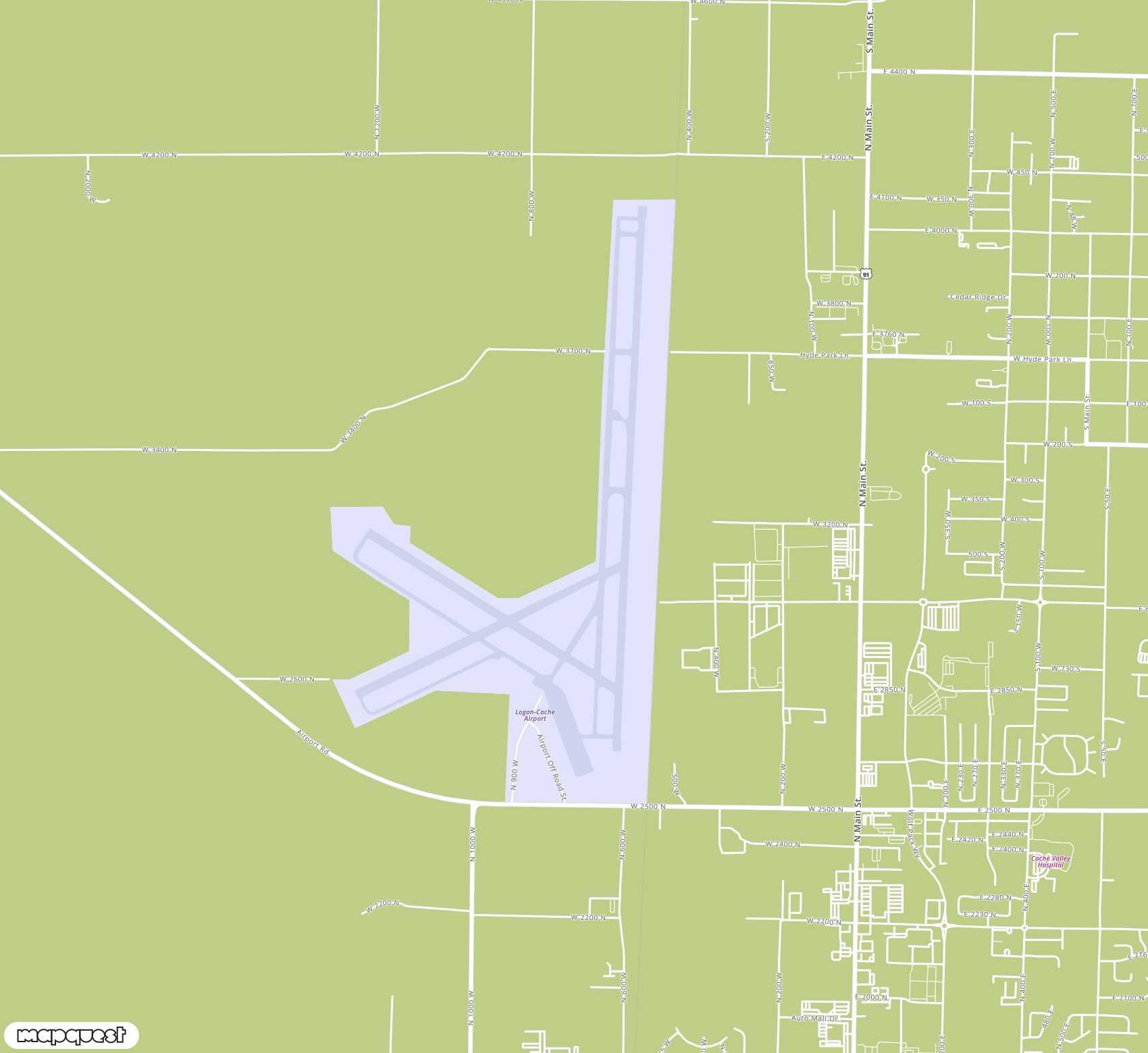Carte de Logan-Cache <span>airport (LGU)</span>
