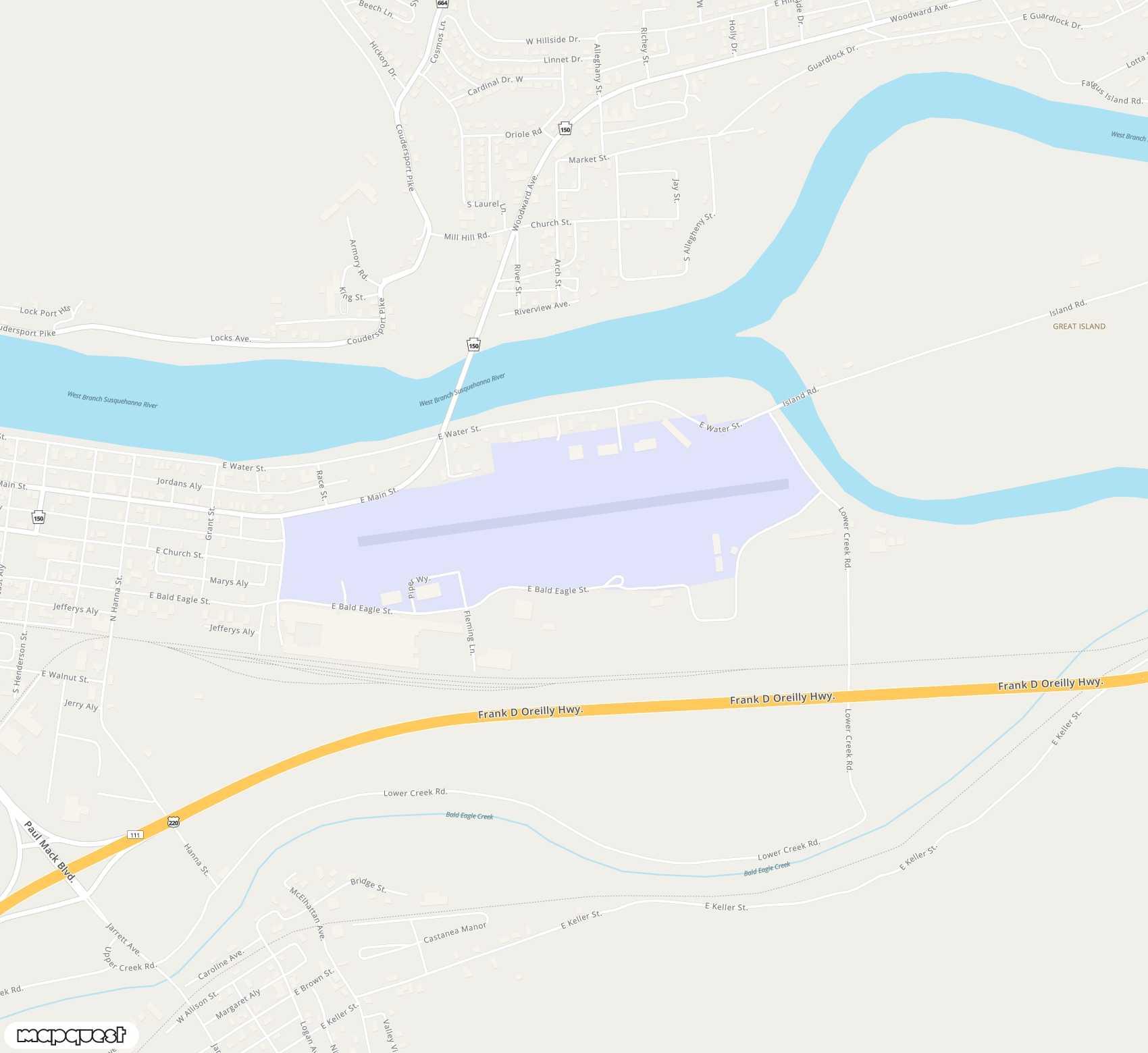 Carte de <span>Aérodrome de </span>William T. Piper Memorial<span>(LHV)</span>