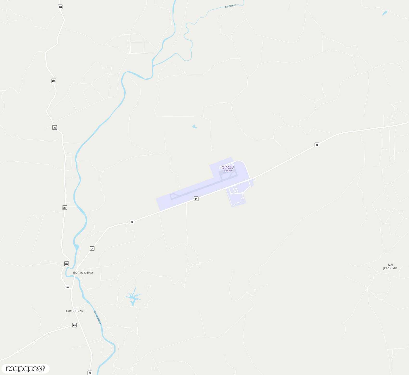 Carte de Guanacaste <span>international airport (LIR)</span>