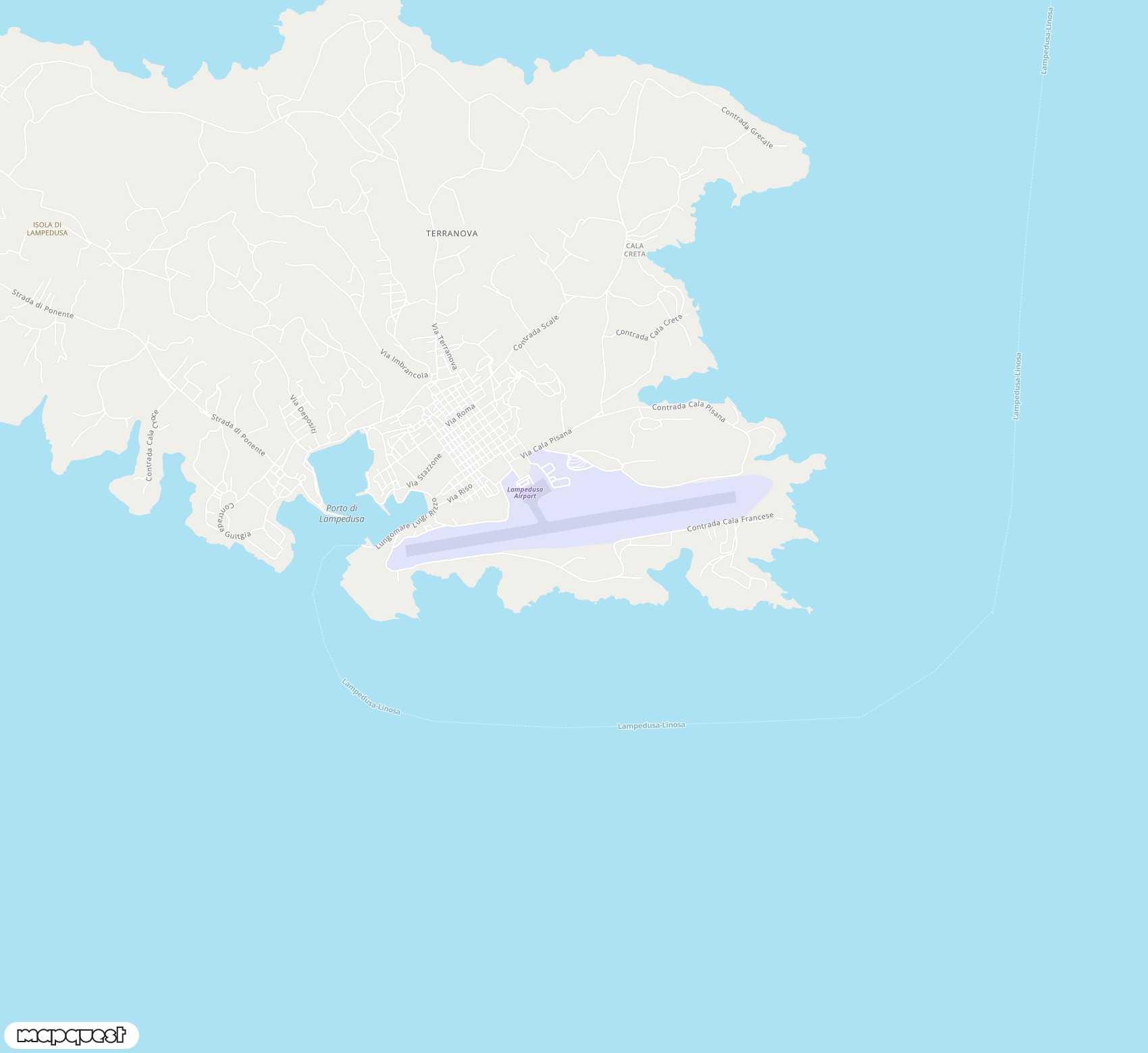 Carte de Lampedusa <span>airport (LMP)</span>