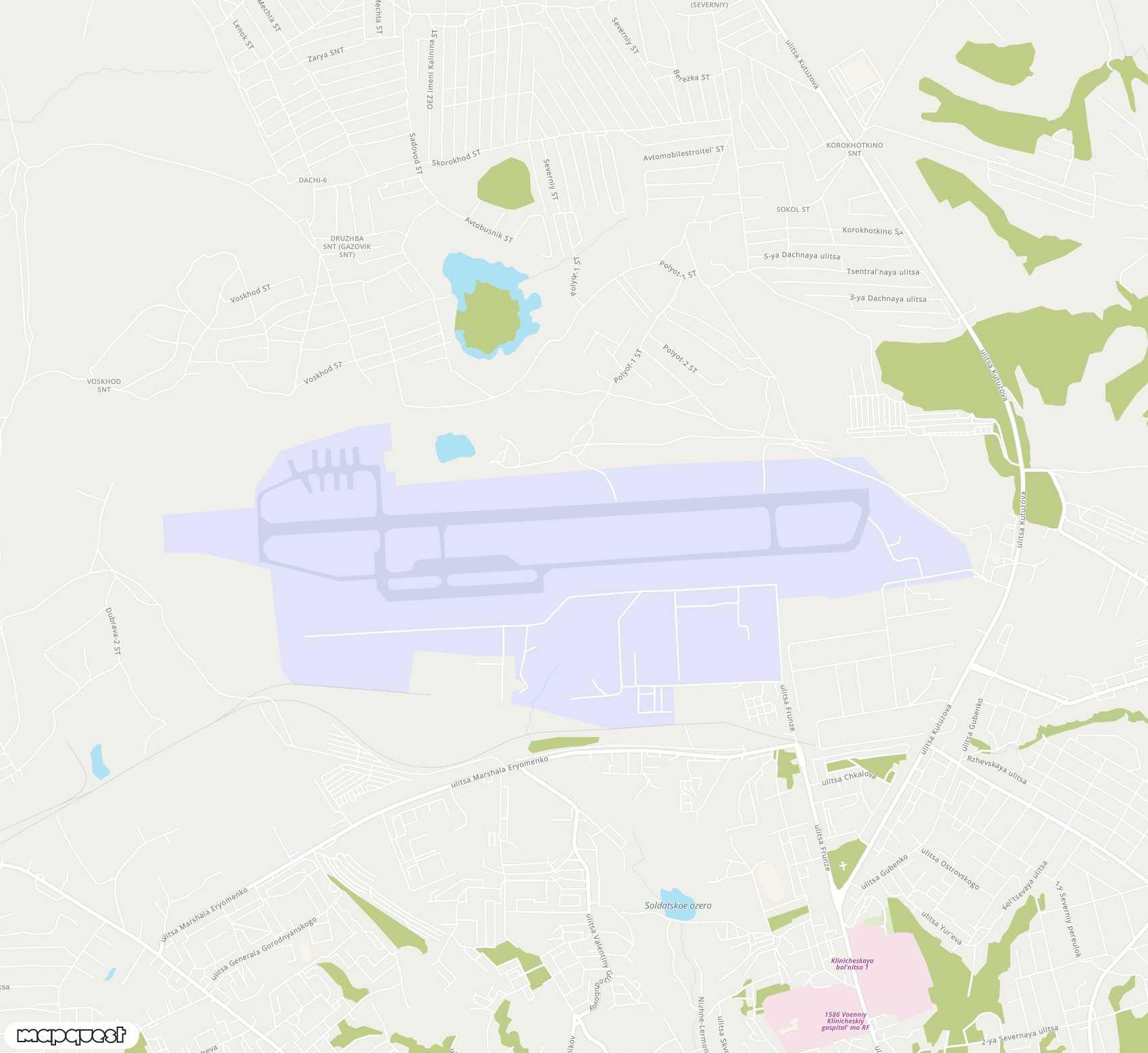 Carte de <span>Aéroport de </span>Smolensk North<span>(LNX)</span>