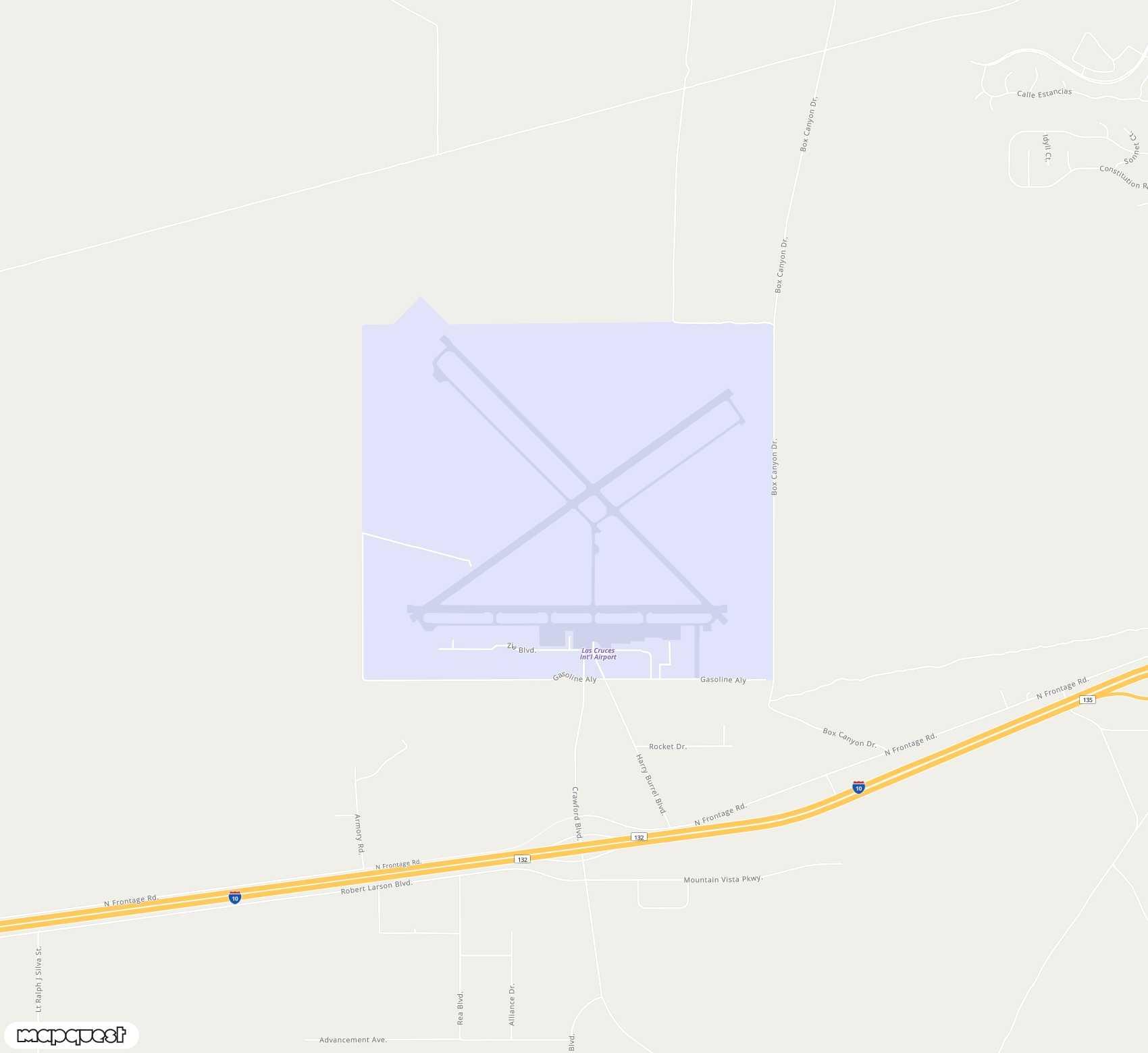 Carte de <span>Aéroport de </span>Las Cruces<span>(LRU)</span>