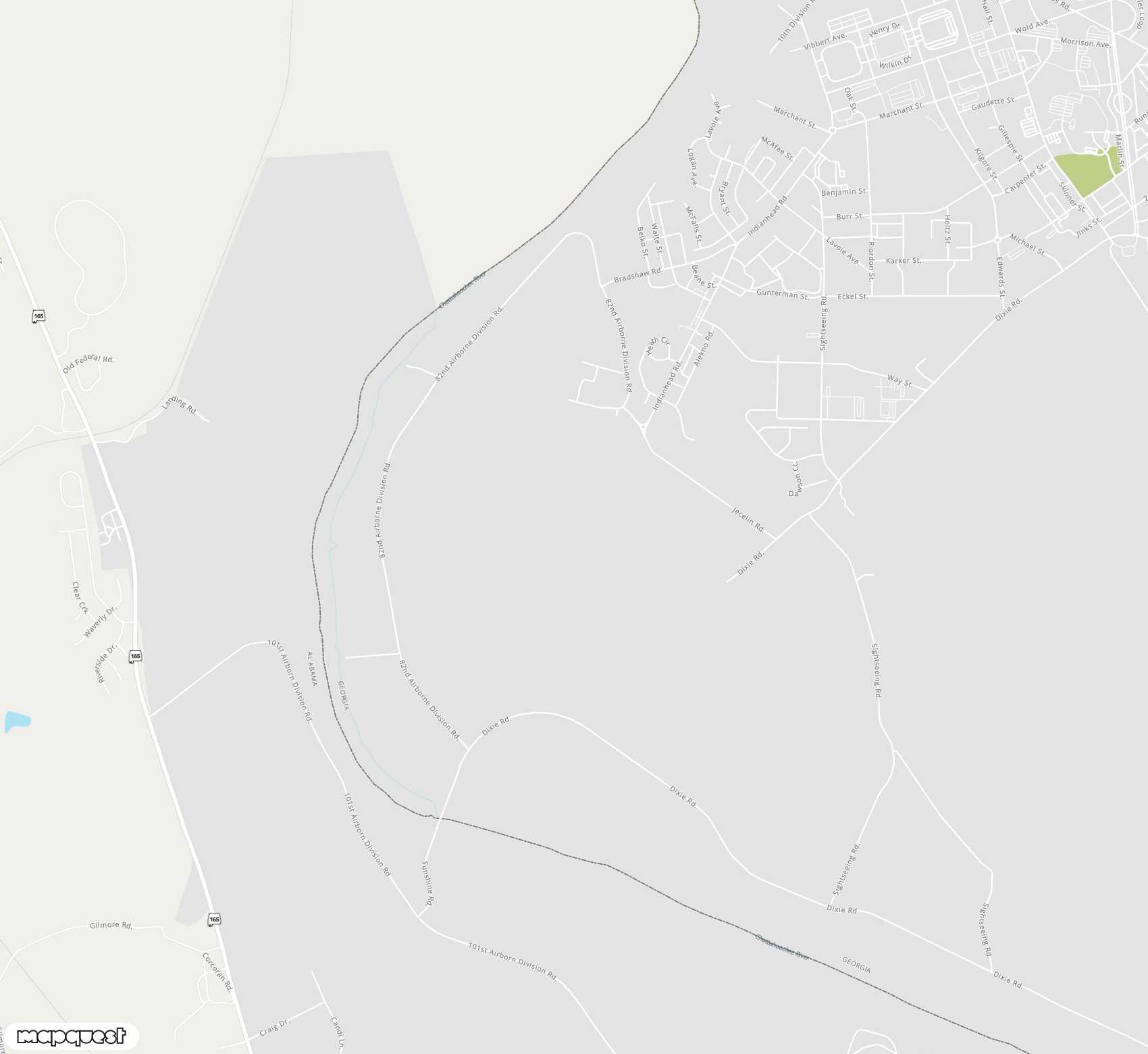 Carte de <span>Aéroport de </span>Lawson Army Air Field (Fort Benning)<span>(LSF)</span>