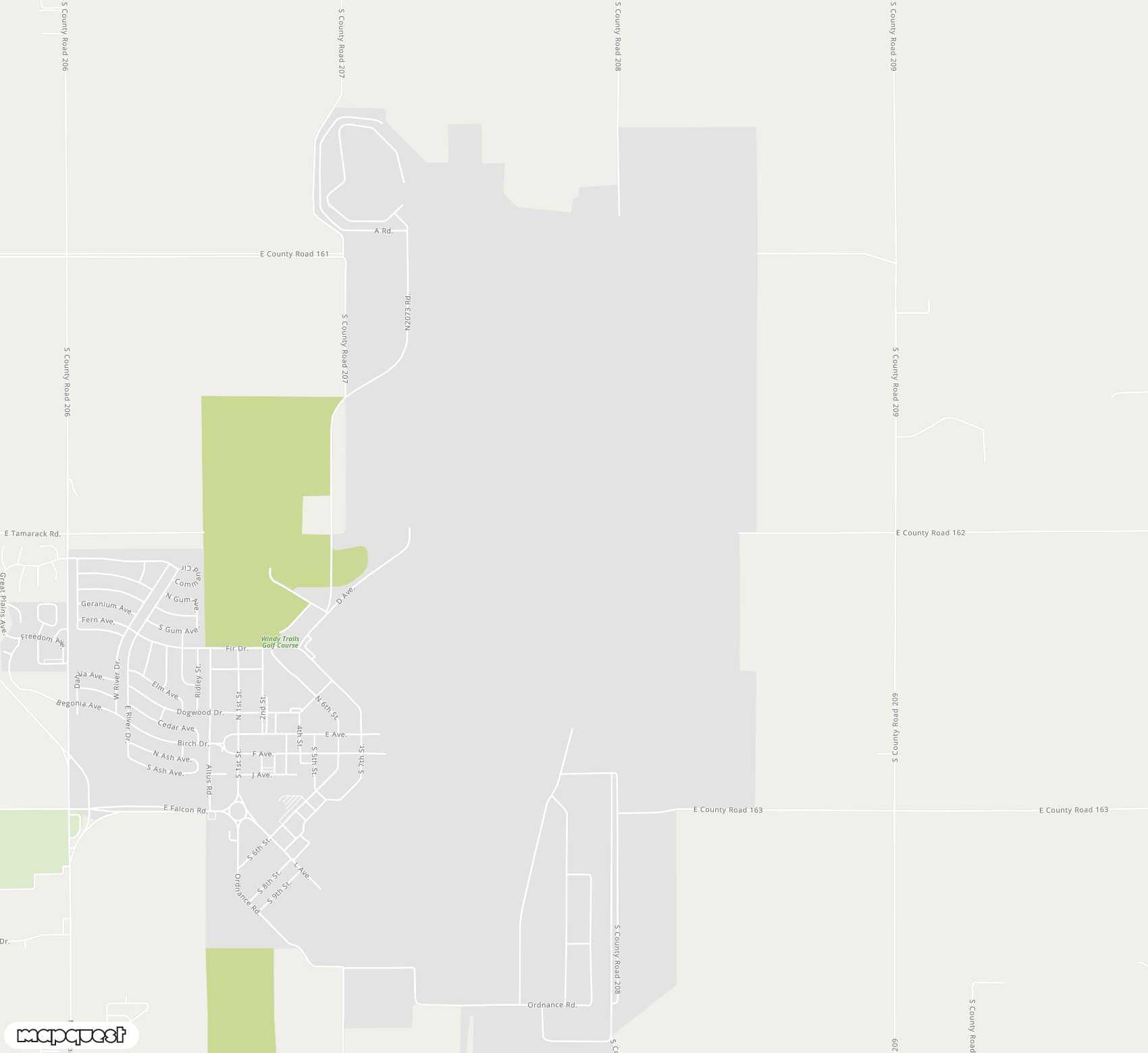 Carte de <span>Aéroport de </span>Altus Air Force Base<span>(LTS)</span>