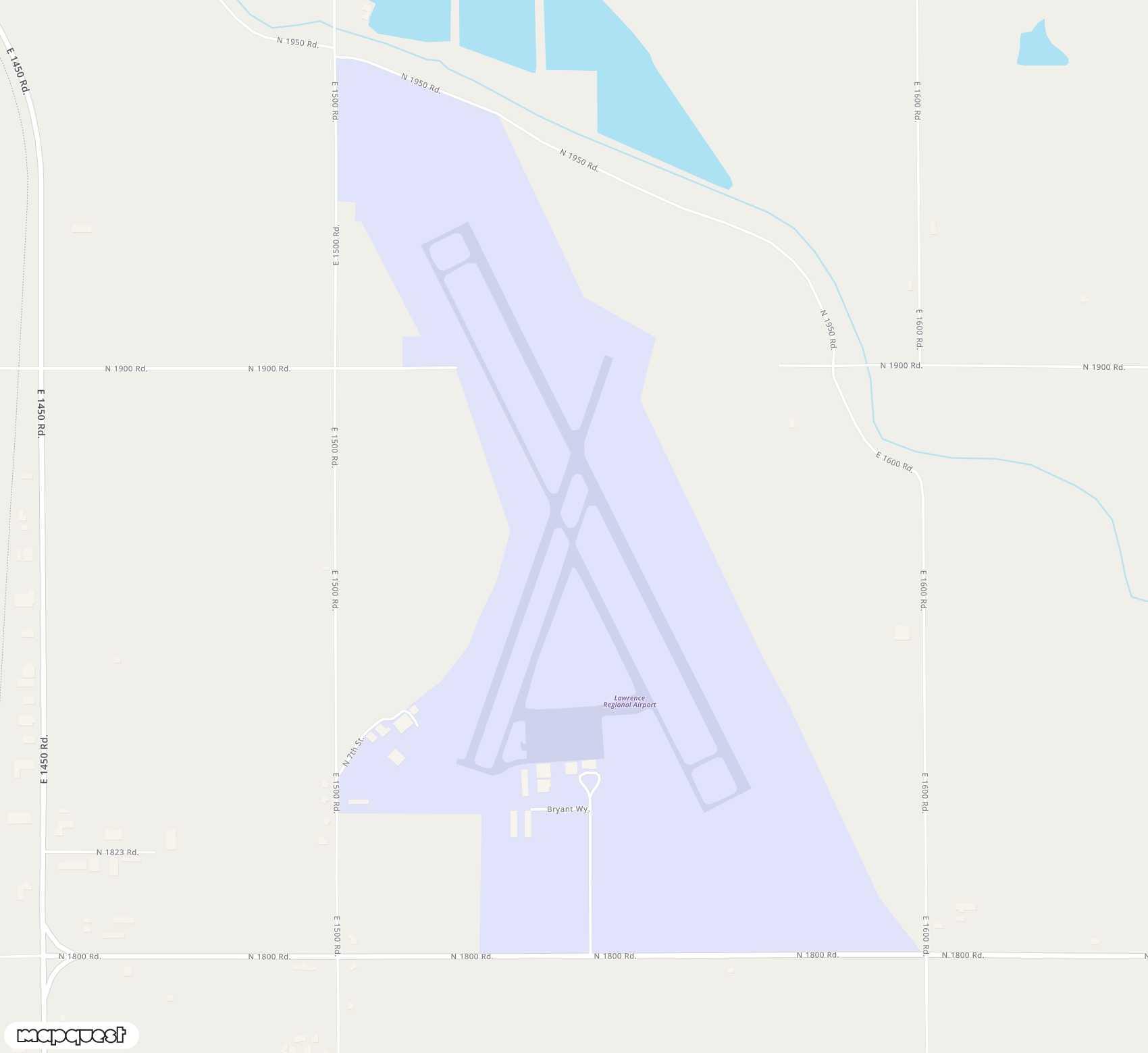 Carte de <span>Aérodrome de </span>Lawrence Municipal<span>(LWC)</span>