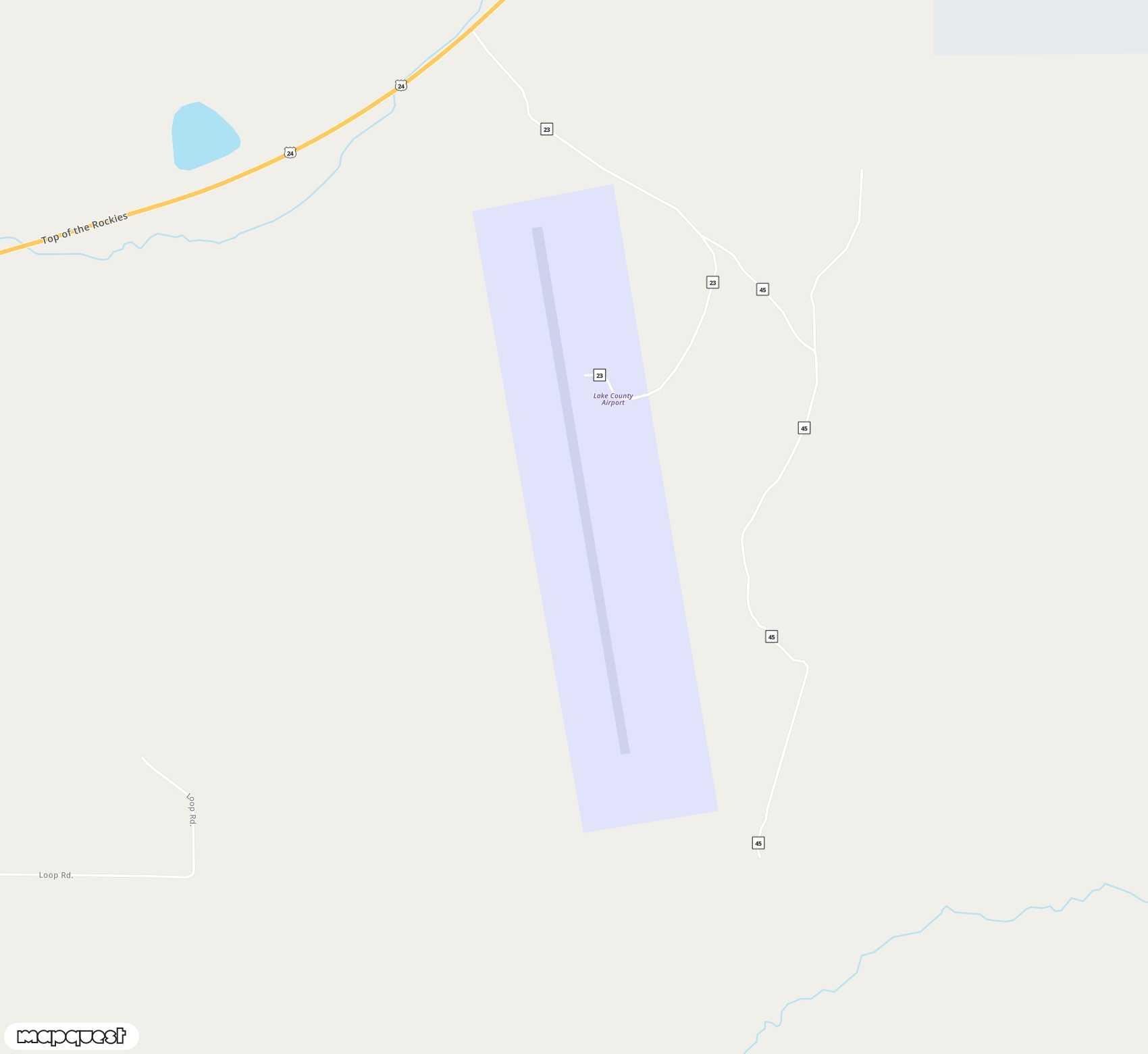 Carte de <span>Aérodrome de </span>Lake County<span>(LXV)</span>