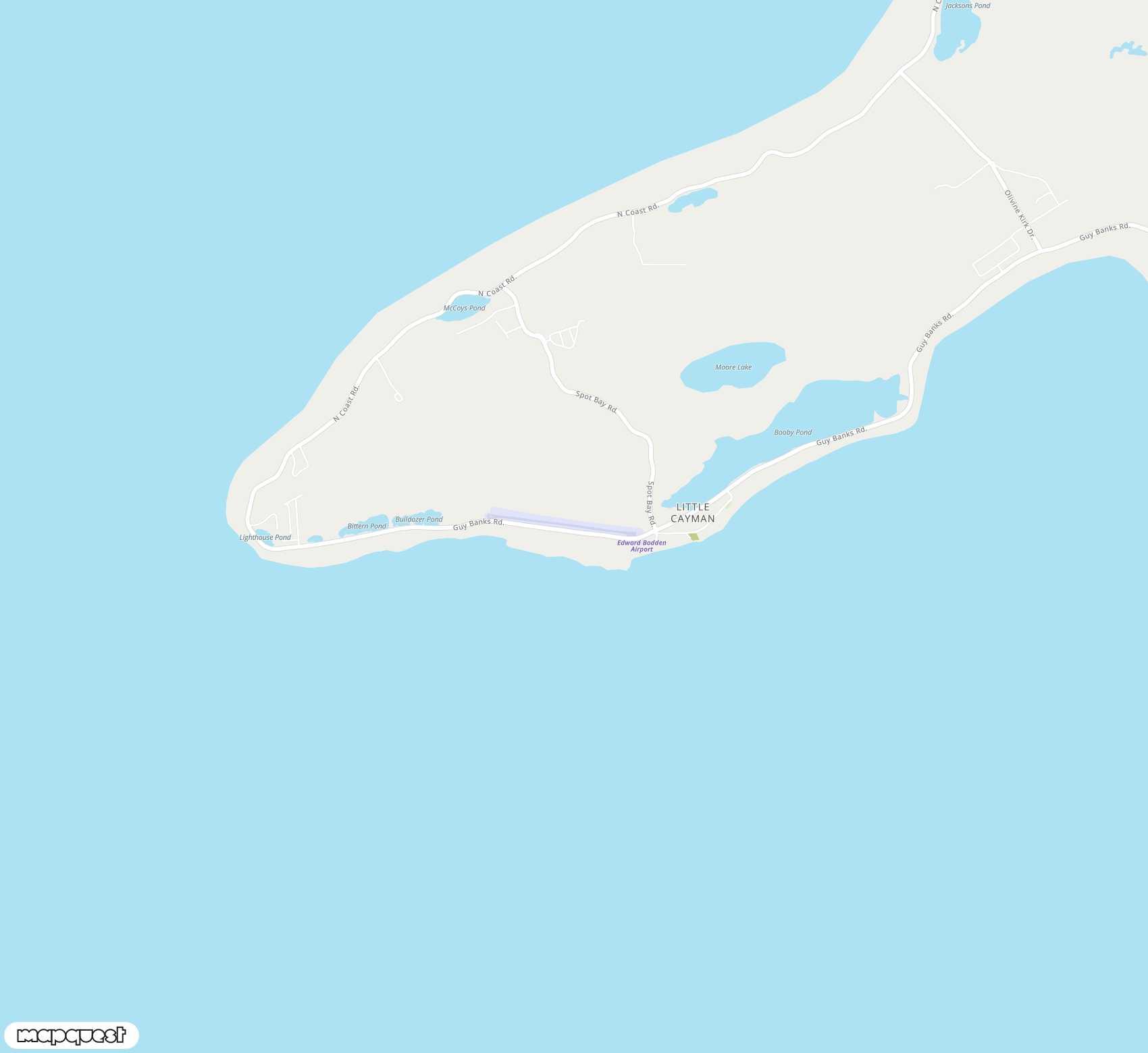 Carte de <span>Aéroport de </span>Edward Bodden Little Cayman Airfield<span>(LYB)</span>