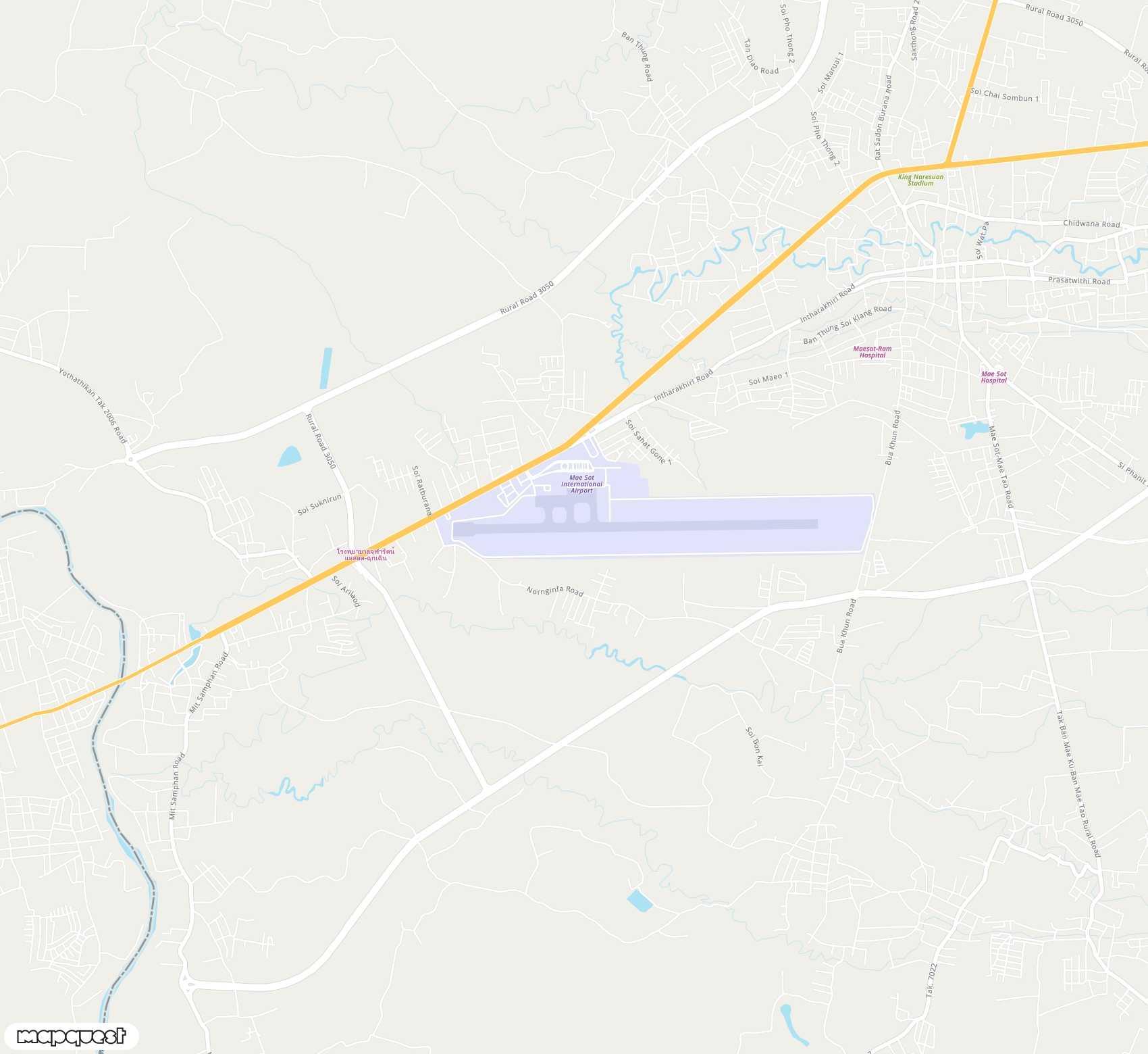 Carte de Mae Sot <span>airport (MAQ)</span>