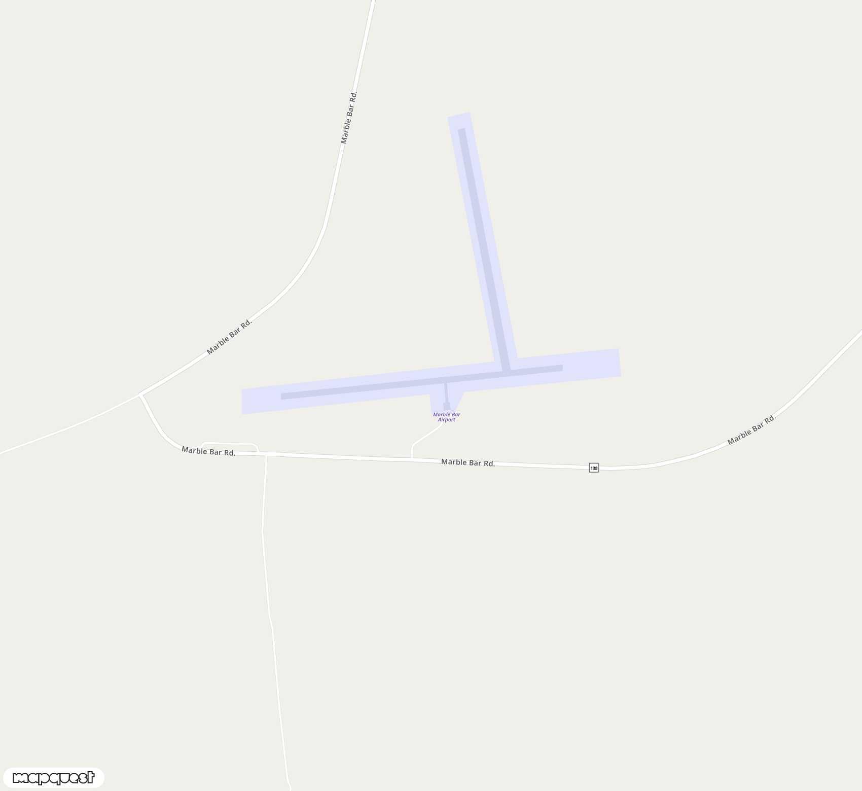 Carte de <span>Aérodrome de </span>Marble Bar<span>(MBB)</span>