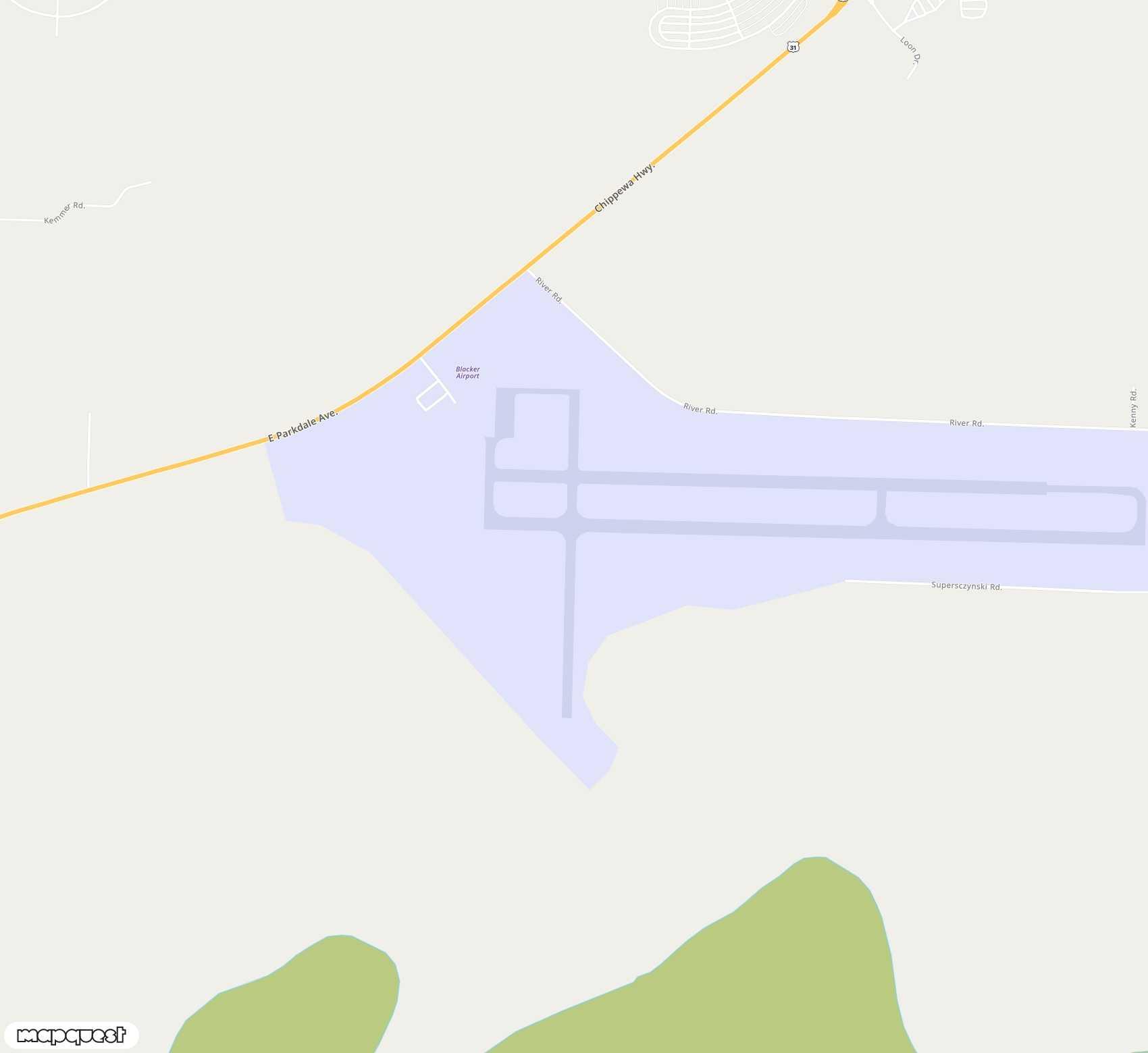 Carte de <span>Aérodrome de </span>Manistee County Blacker<span>(MBL)</span>