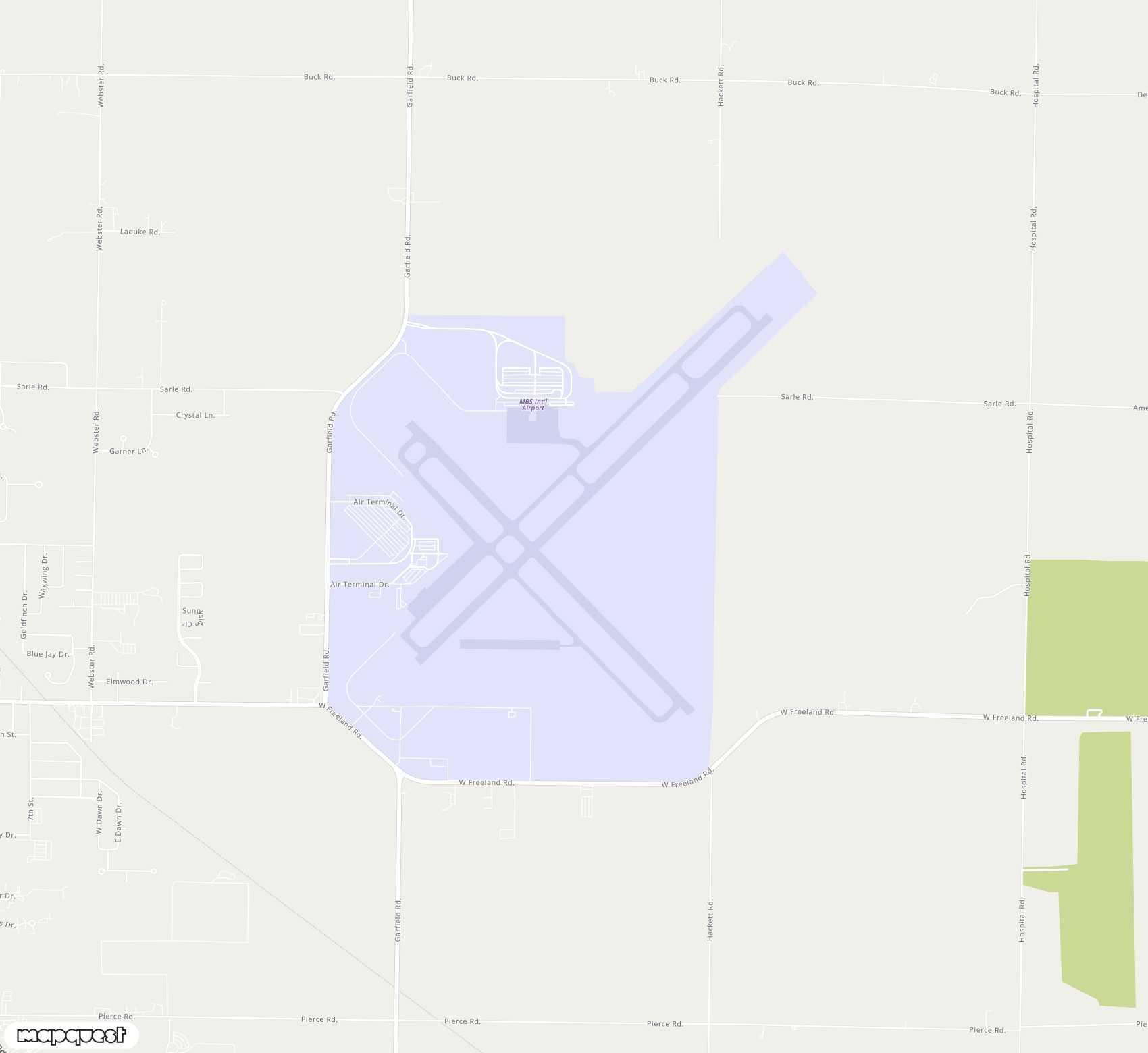 Carte de <span>Aéroport de </span>MBS<span>(MBS)</span>