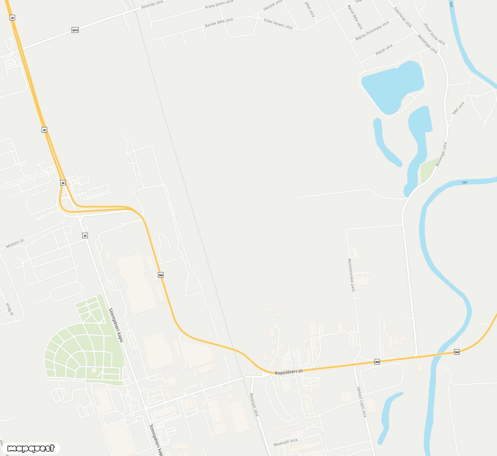 Carte de Miskolc <span>airfield (MCQ)</span>