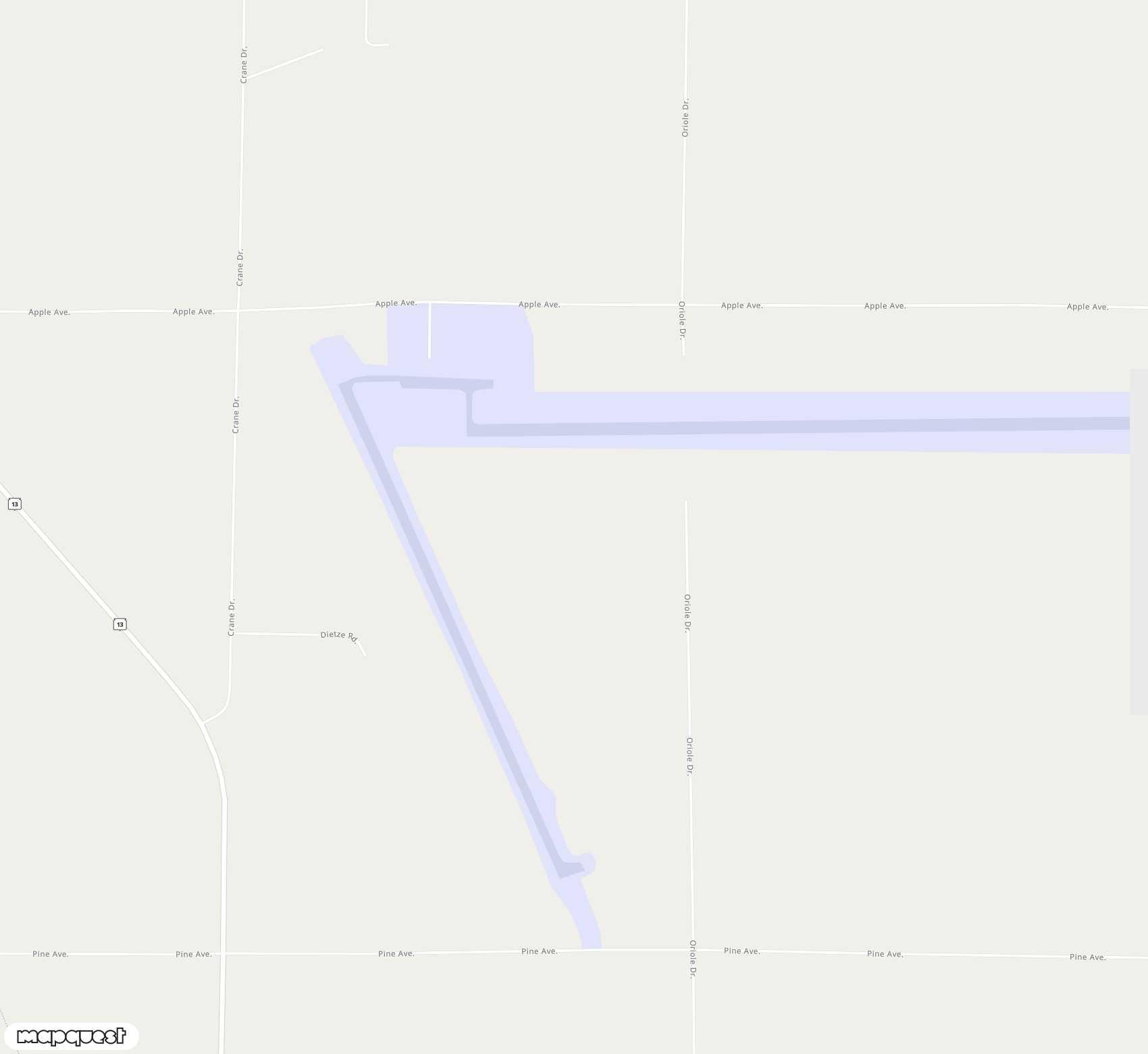 Carte de <span>Aérodrome de </span>Taylor County<span>(MDF)</span>