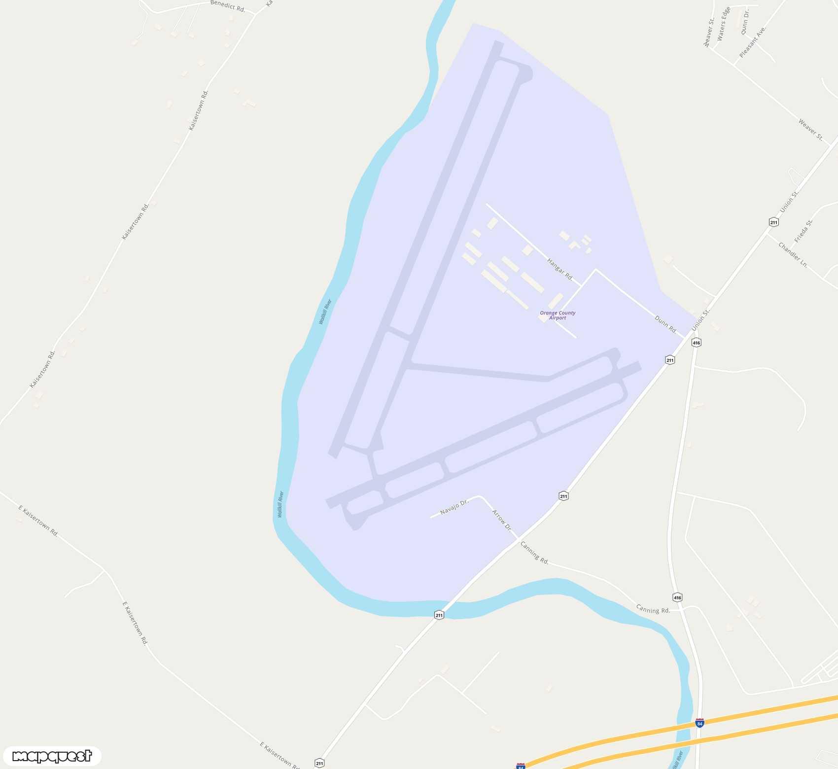 Carte de <span>Aérodrome de </span>Orange County<span>(MGJ)</span>