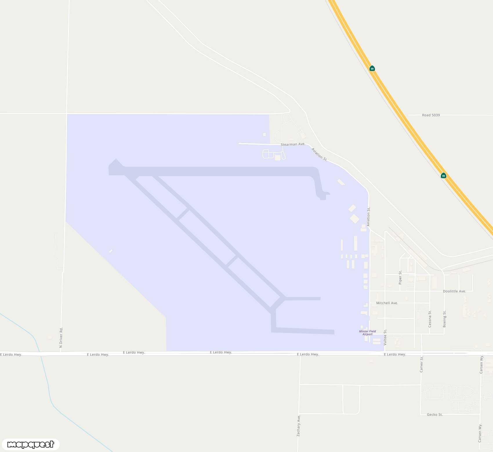 Carte de <span>Aérodrome de </span>Shafter - Minter Field<span>(MIT)</span>