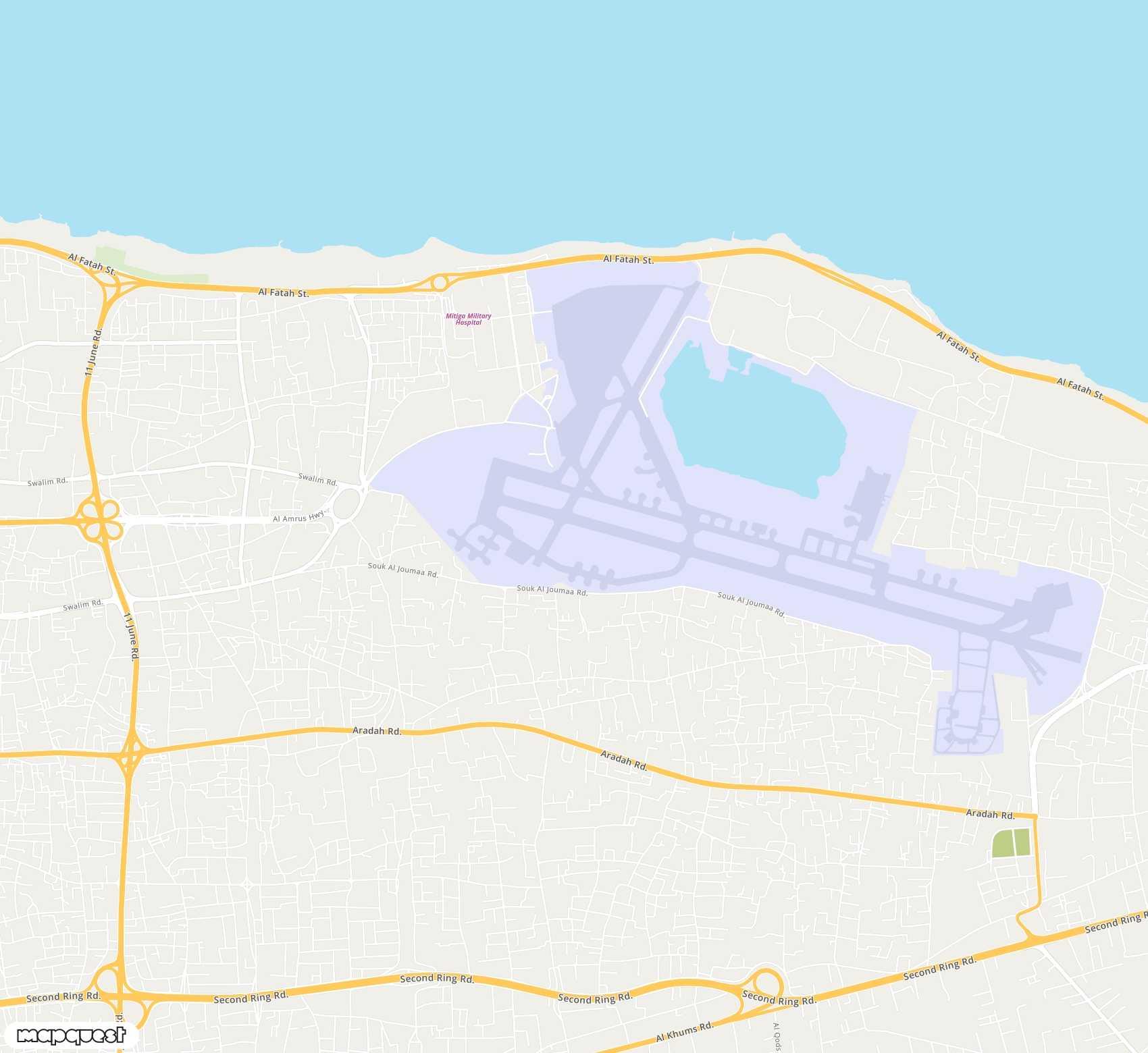 Carte de Mitiga <span>airport (MJI)</span>