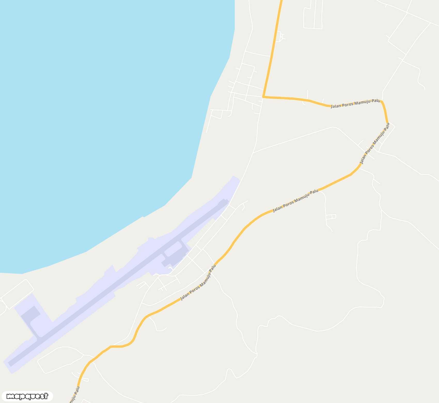 Carte de <span>Aérodrome de </span>Tampa Padang<span>(MJU)</span>