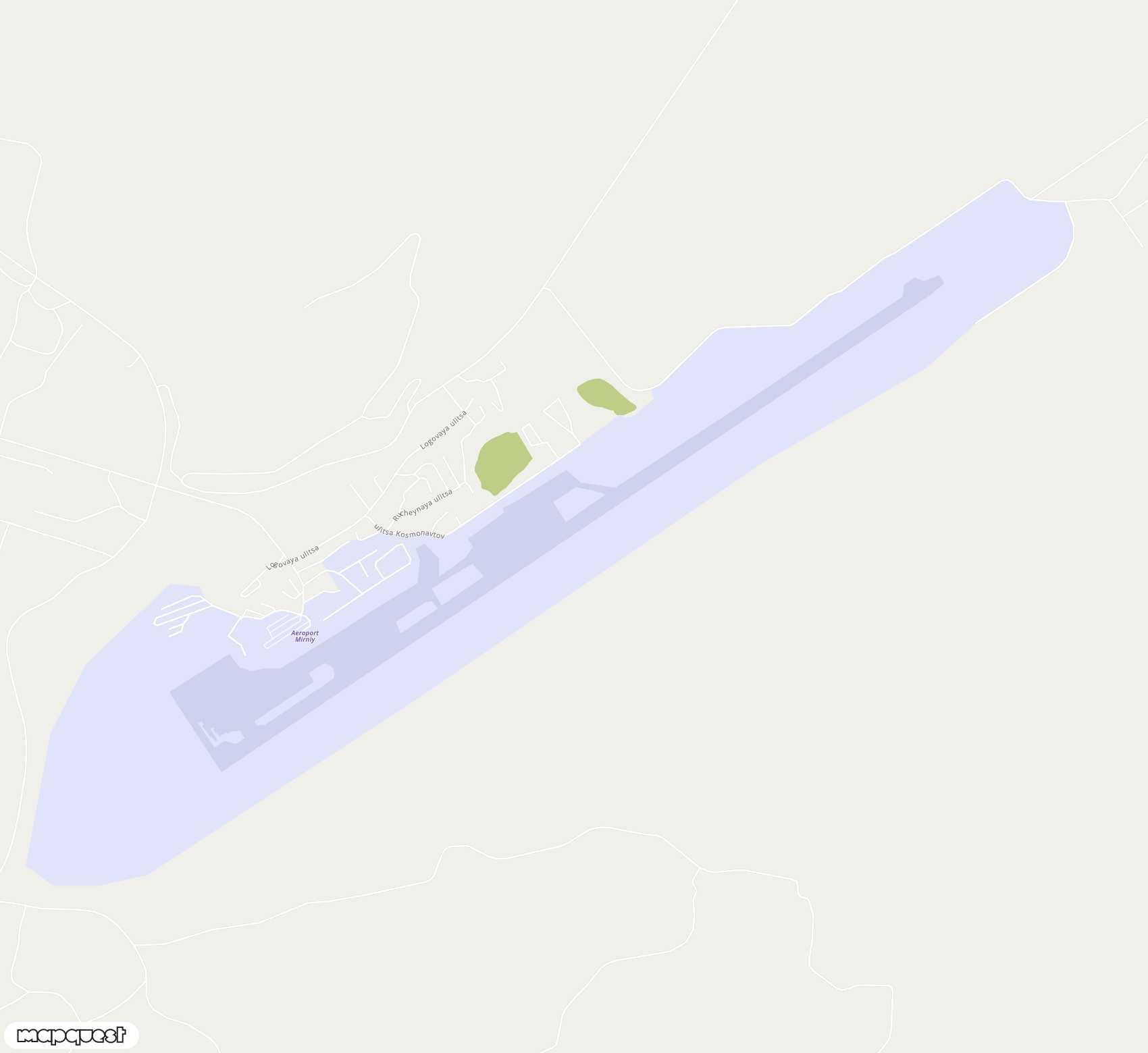 Carte de Mirny <span>airport (MJZ)</span>